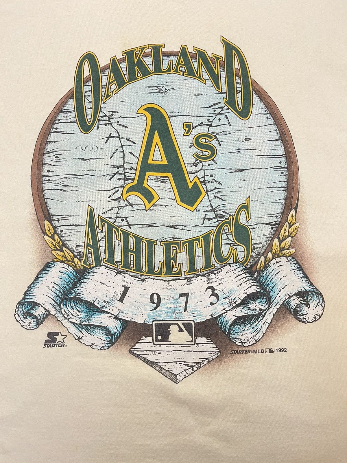 MLB × Starter × Vintage vintage starter tshirt A's baseball tshirt mlb tshirt Size US XL / EU 56 / 4 - 4 Thumbnail