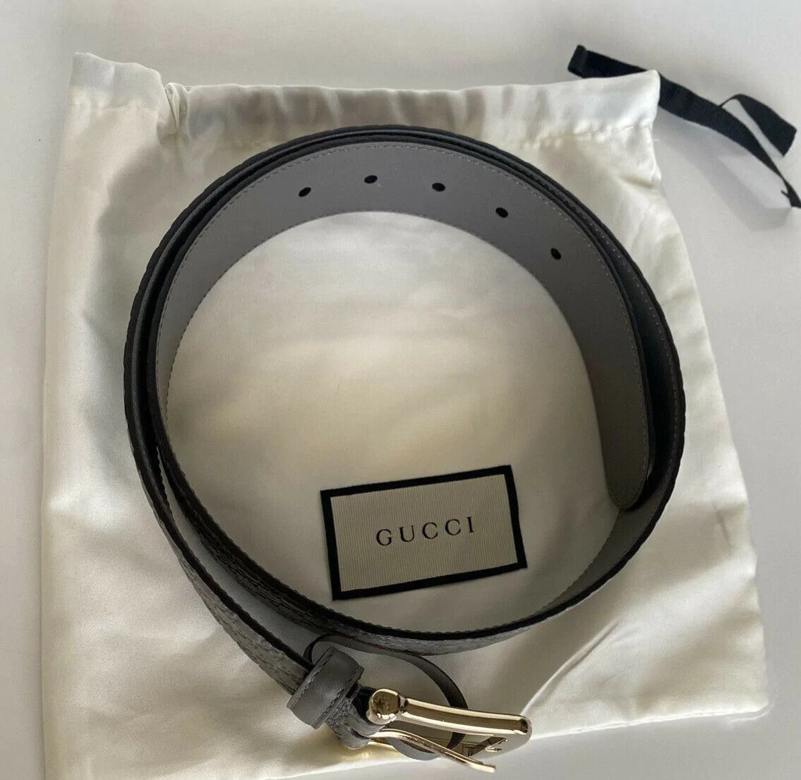 Gucci Belt in Grey Size 34 - 6 Thumbnail