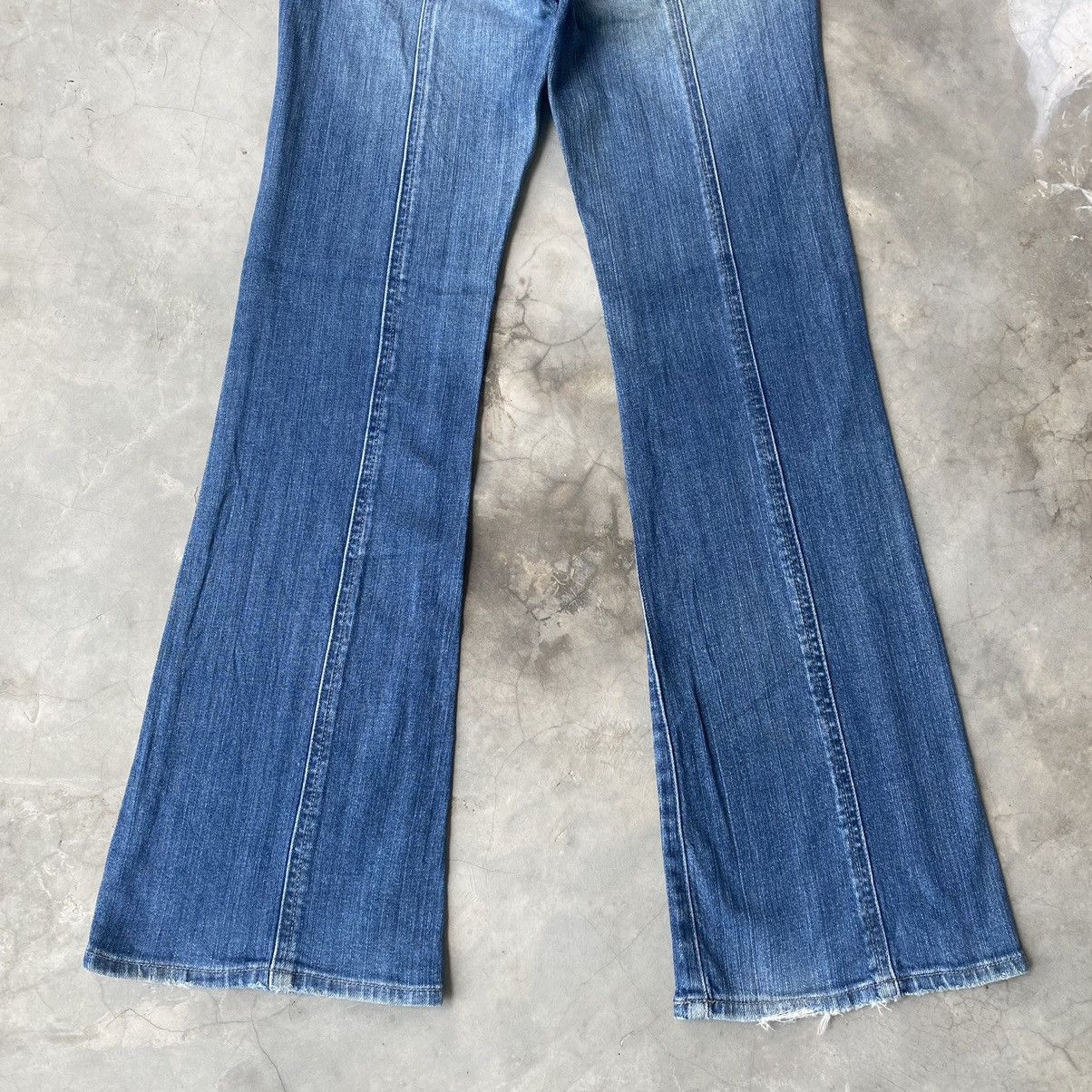 Japanese Brand × Vintage Vintage Japanese denim patchwork flare jeans Size 26" / US 2 / IT 38 - 2 Thumbnail