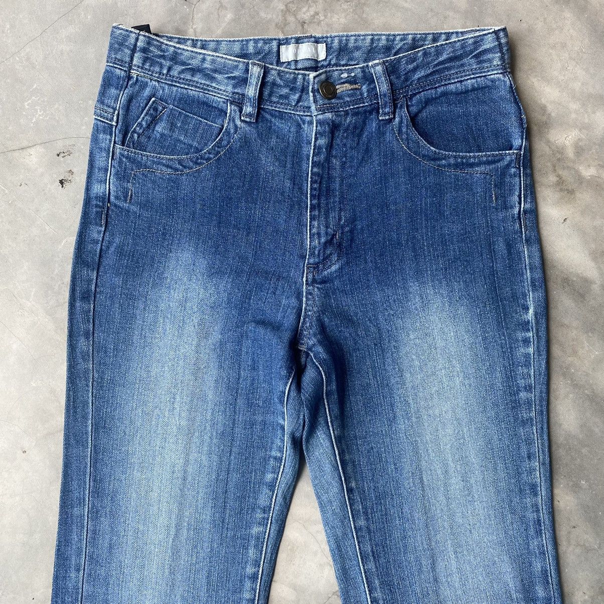 Japanese Brand × Vintage Vintage Japanese denim patchwork flare jeans Size 26" / US 2 / IT 38 - 7 Thumbnail