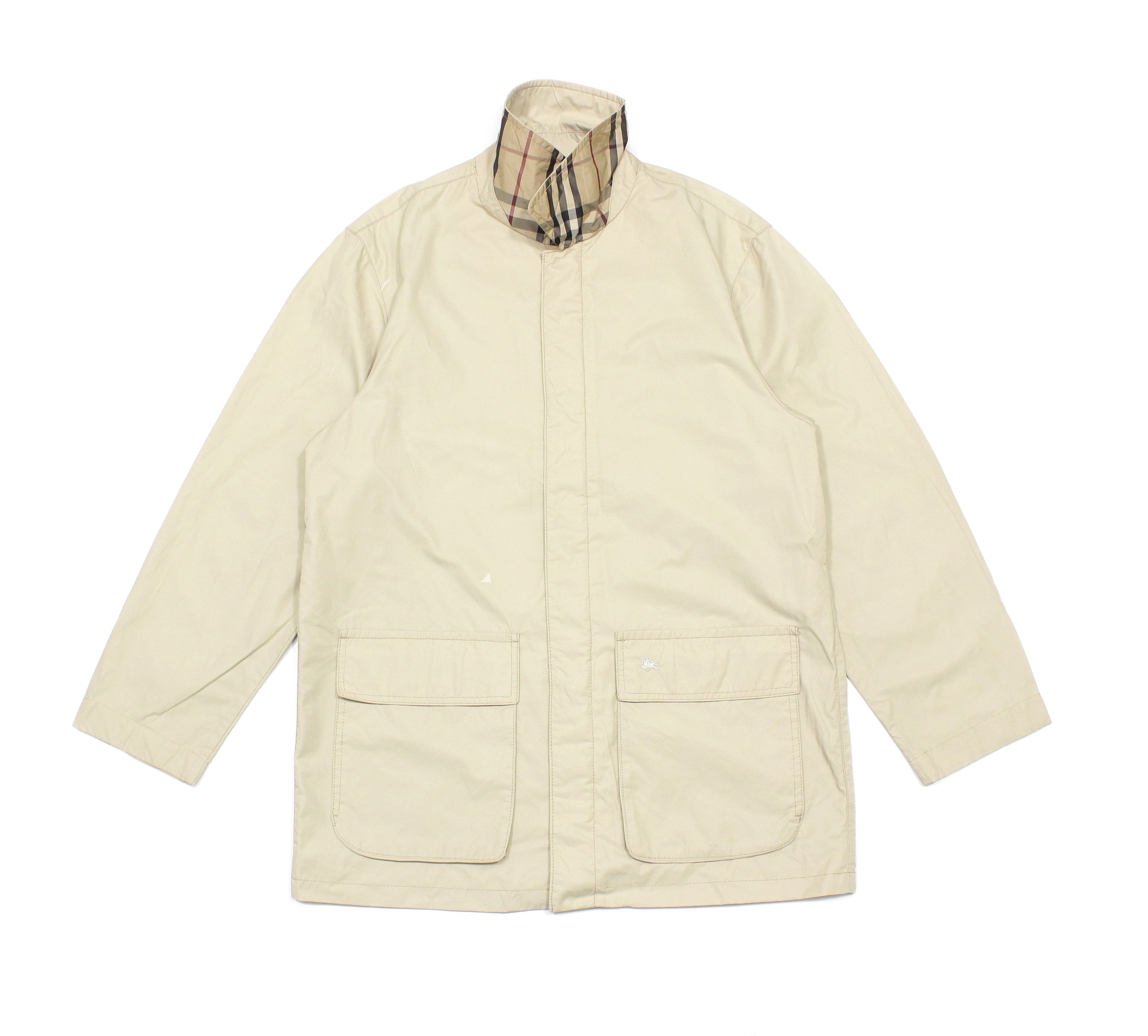 00S Nova Check Collar Nylon Cotton Jacket Vintage