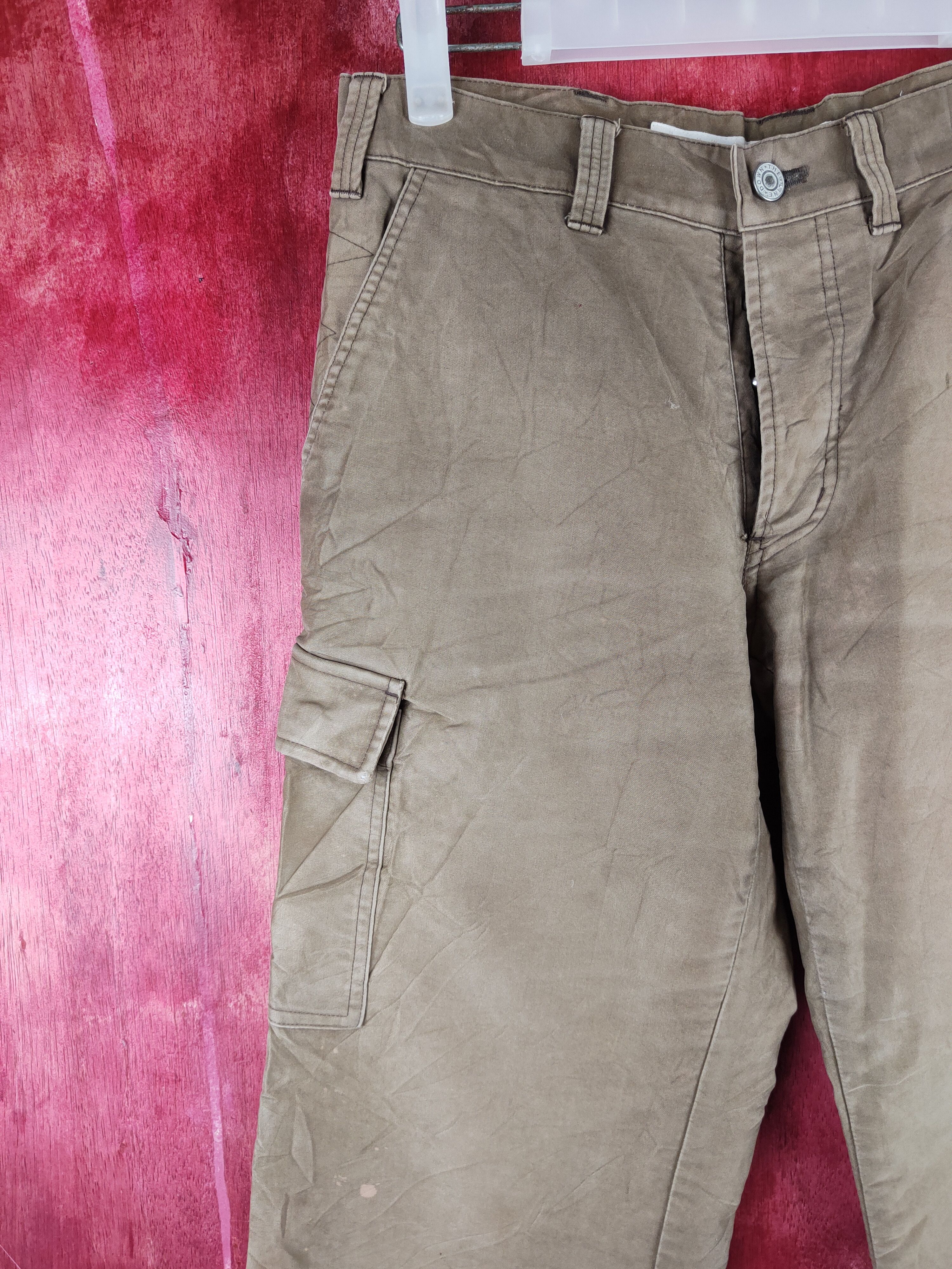 Faded Glory × Japanese Brand Down The Line Brown Multi Pocket Tactical Cargo Pants #S718 Size US 31 - 3 Thumbnail