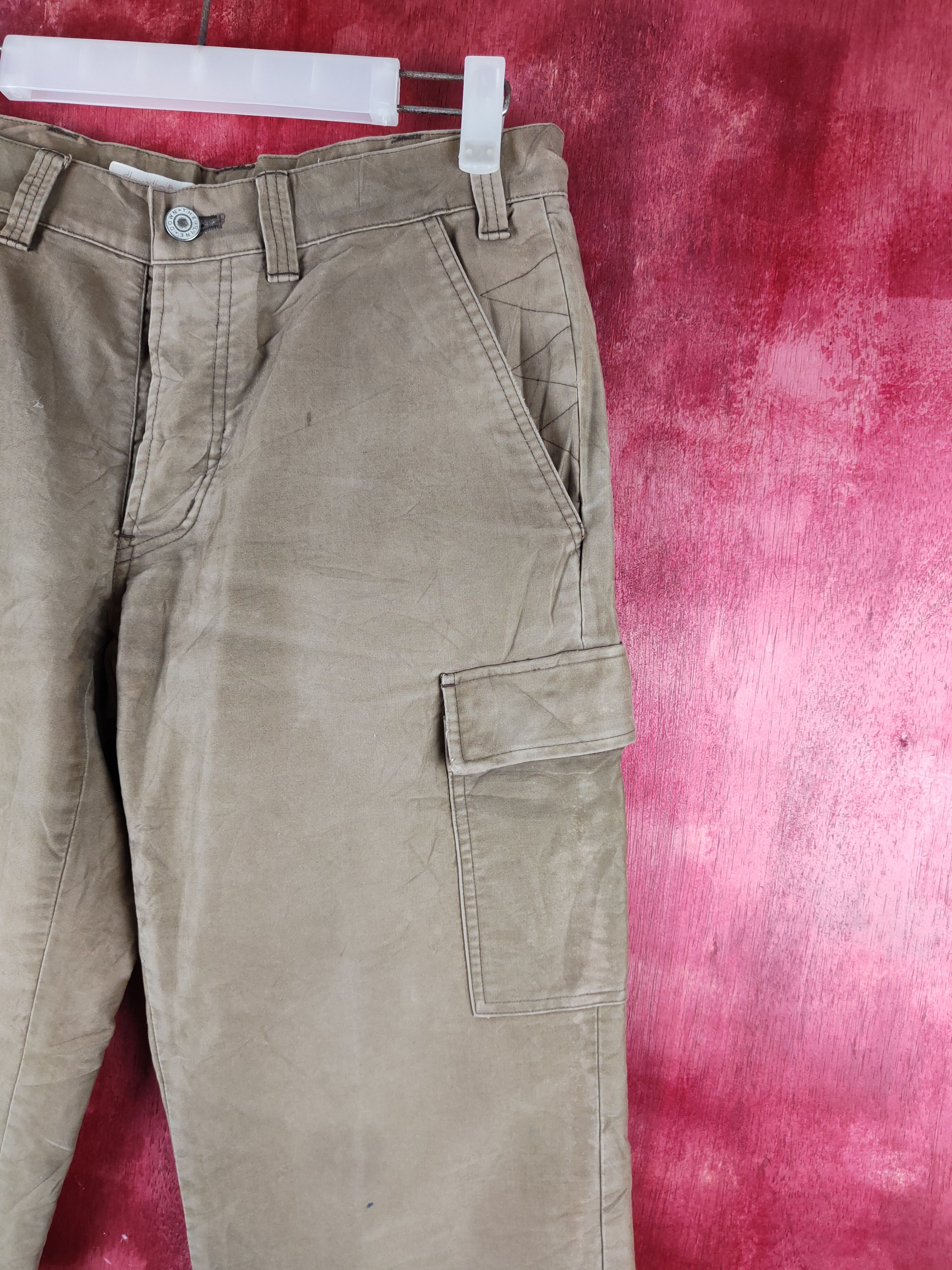Faded Glory × Japanese Brand Down The Line Brown Multi Pocket Tactical Cargo Pants #S718 Size US 31 - 5 Thumbnail