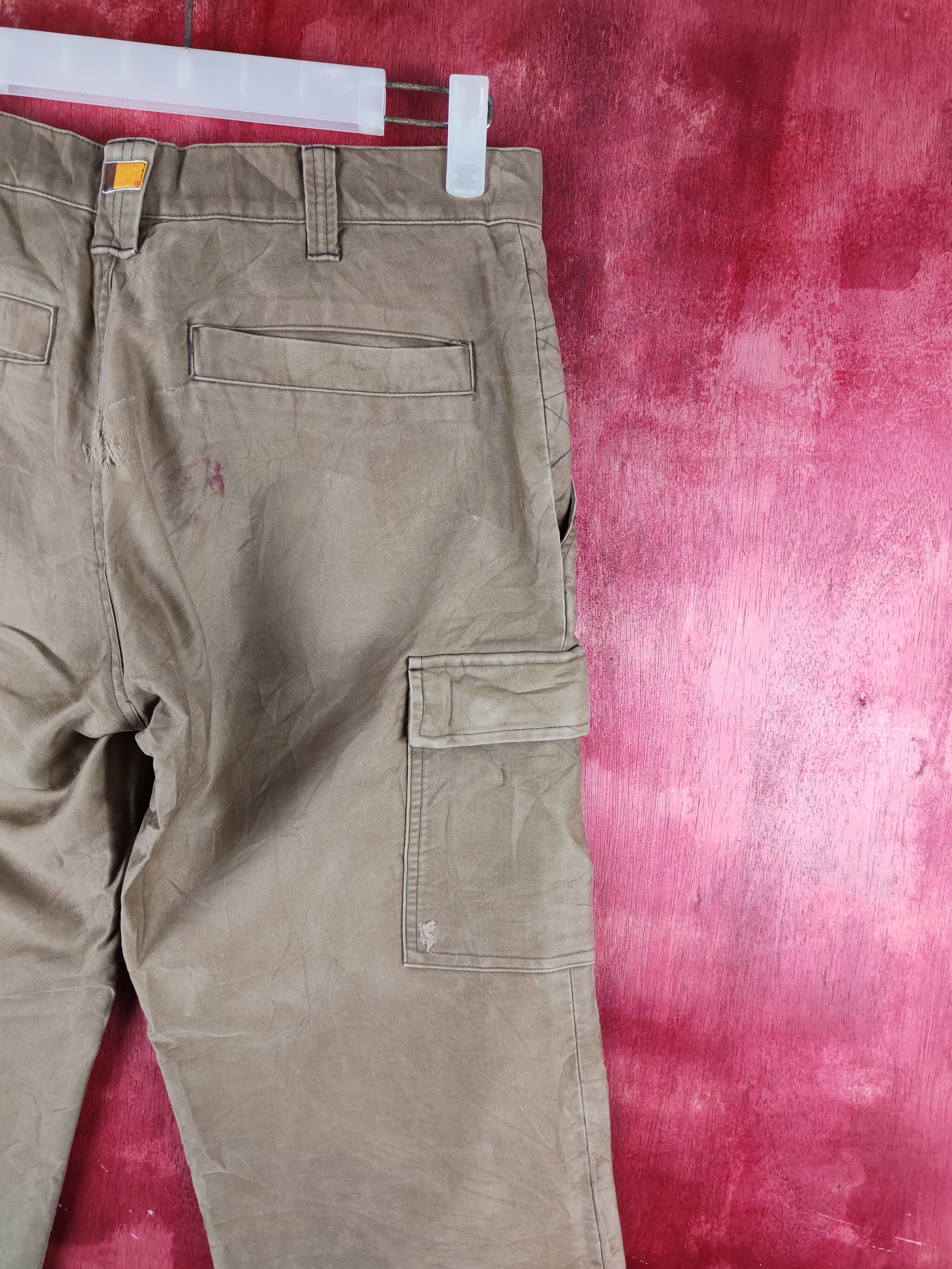 Faded Glory × Japanese Brand Down The Line Brown Multi Pocket Tactical Cargo Pants #S718 Size US 31 - 14 Thumbnail