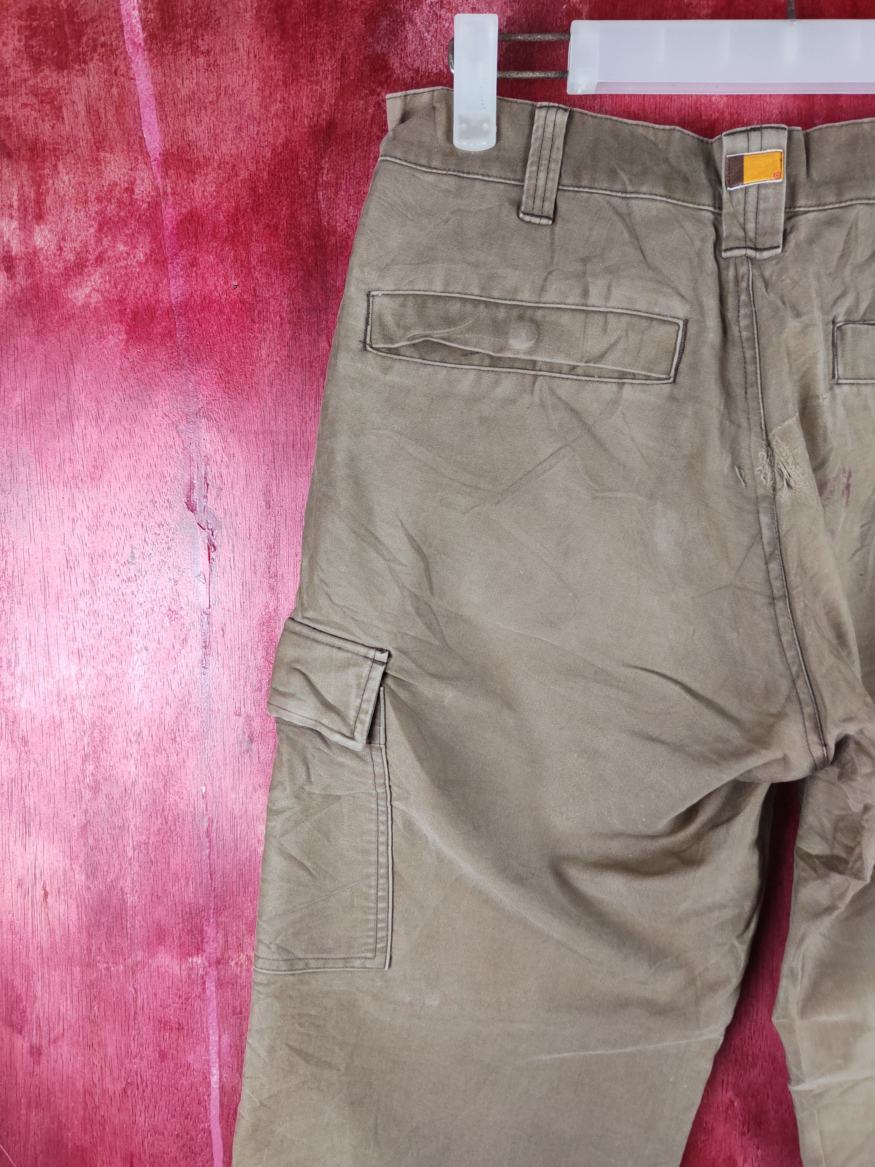 Faded Glory × Japanese Brand Down The Line Brown Multi Pocket Tactical Cargo Pants #S718 Size US 31 - 12 Thumbnail
