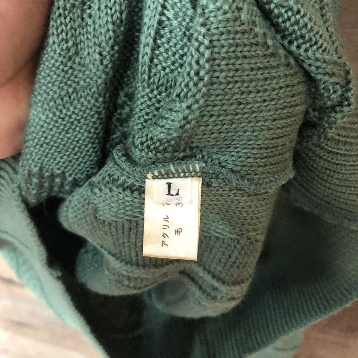 Lindbergh Lindbergh vintage art sweatshirt Green Knitwear #387B Size US L / EU 52-54 / 3 - 9 Thumbnail