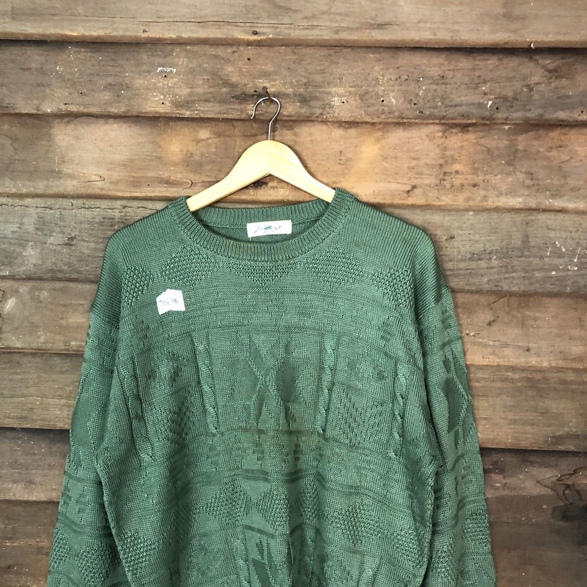 Lindbergh Lindbergh vintage art sweatshirt Green Knitwear #387B Size US L / EU 52-54 / 3 - 2 Thumbnail