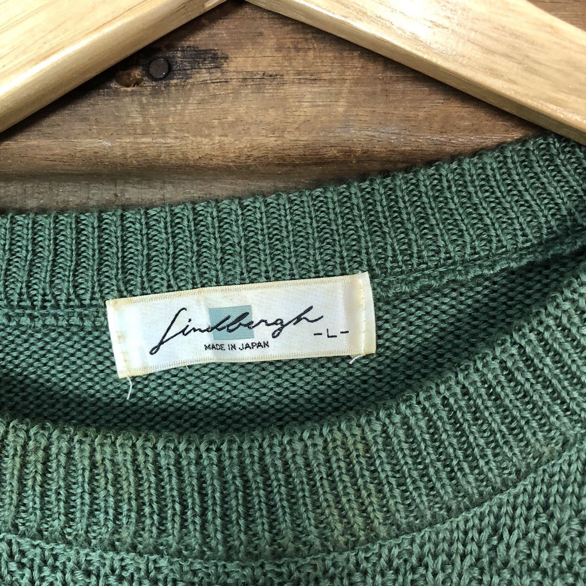 Lindbergh Lindbergh vintage art sweatshirt Green Knitwear #387B Size US L / EU 52-54 / 3 - 8 Thumbnail