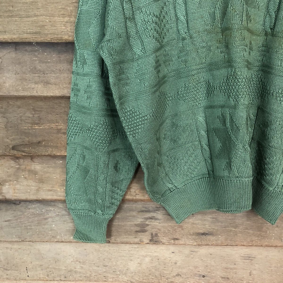 Lindbergh Lindbergh vintage art sweatshirt Green Knitwear #387B Size US L / EU 52-54 / 3 - 4 Thumbnail