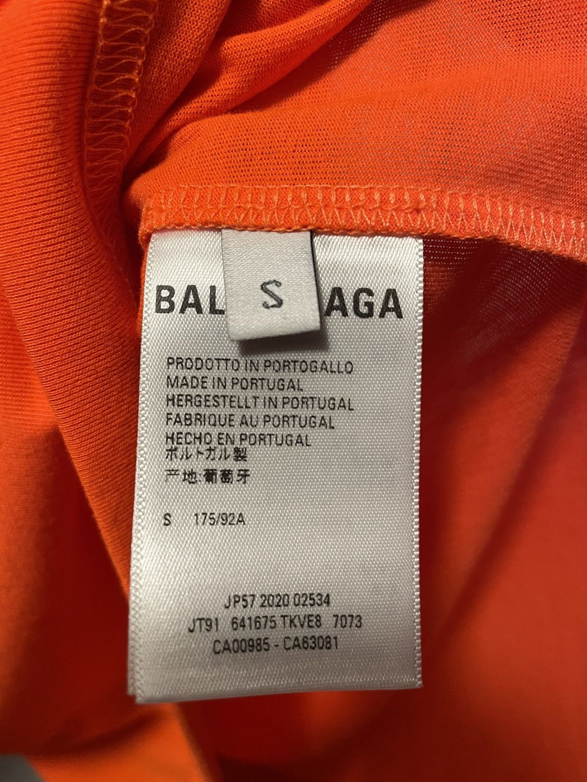 Balenciaga Orange 'Political Campaign' T-Shirt Size US S / EU 44-46 / 1 - 5 Thumbnail