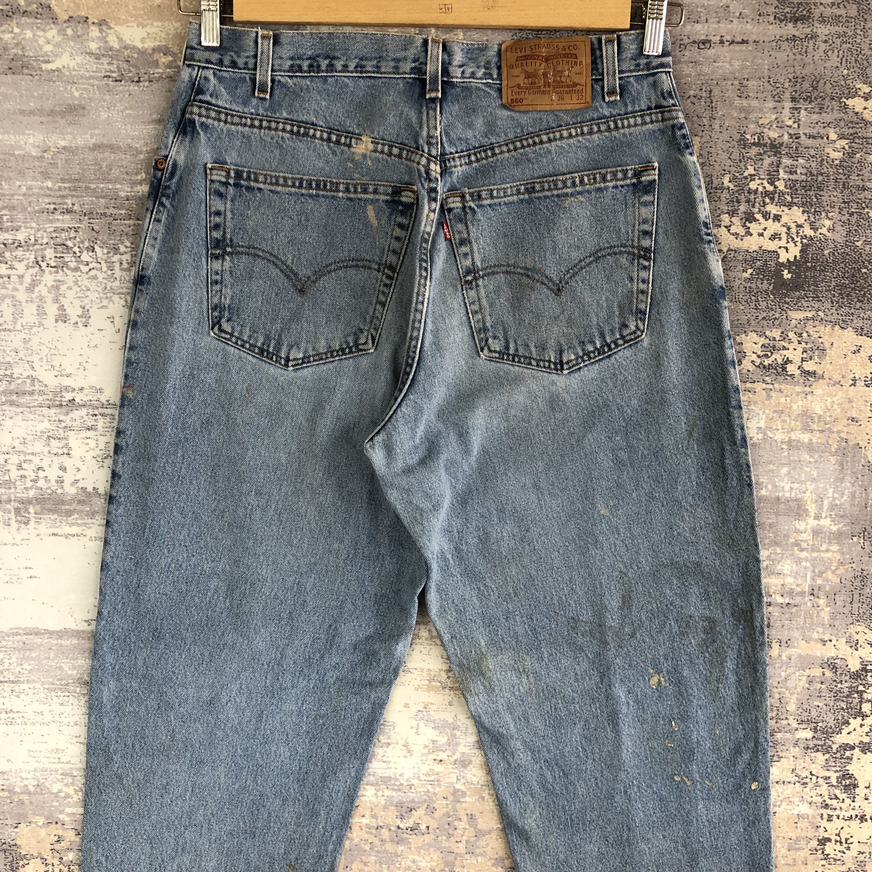 Levi's Vintage Levis Dirty Baggy Jeans Levi's 560 Faded Denim Size US 32 / EU 48 - 4 Thumbnail