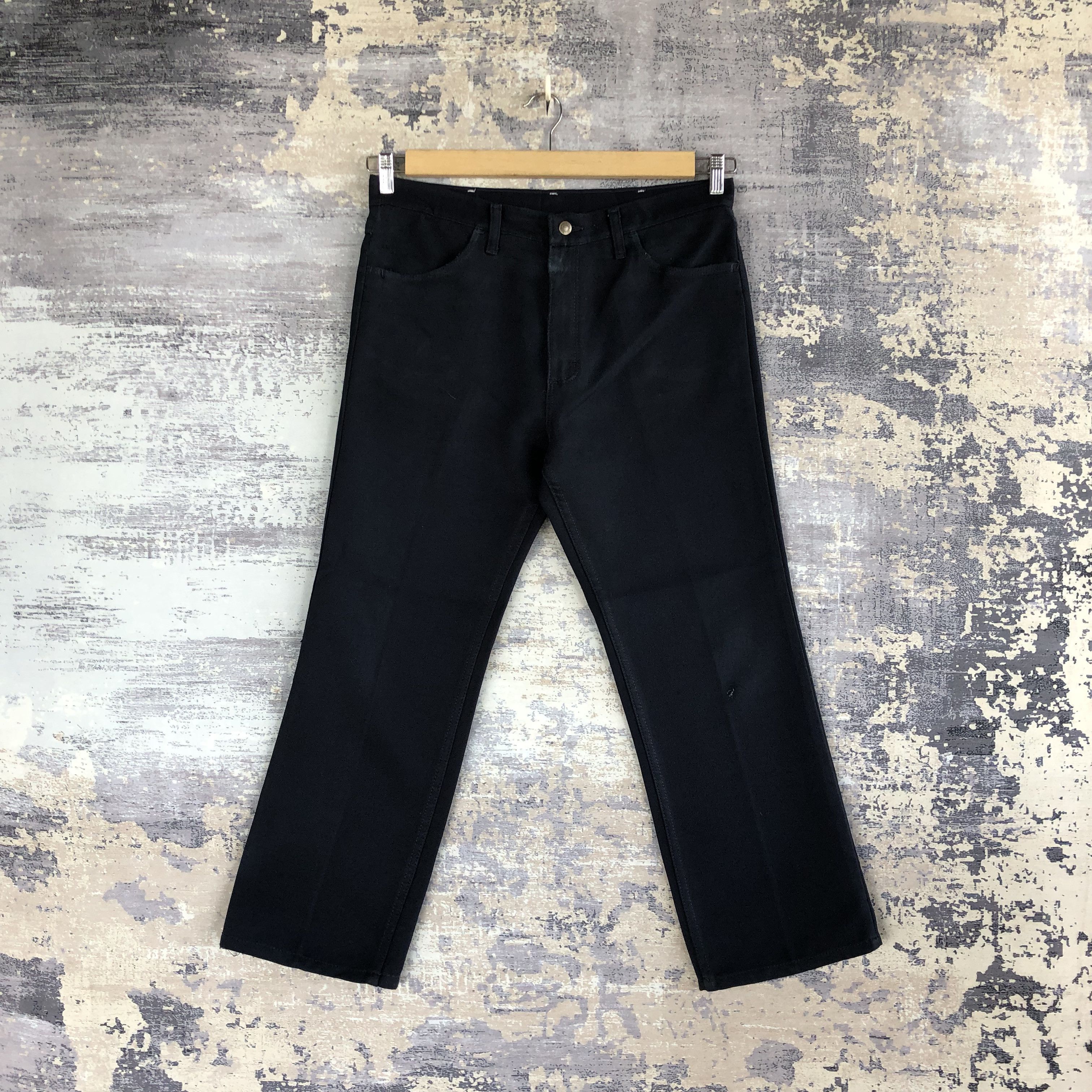 Vintage Vintage Wrangler Sta Prest Black Jeans Wrangler Denim Pants Size US 34 / EU 50 - 1 Thumbnail
