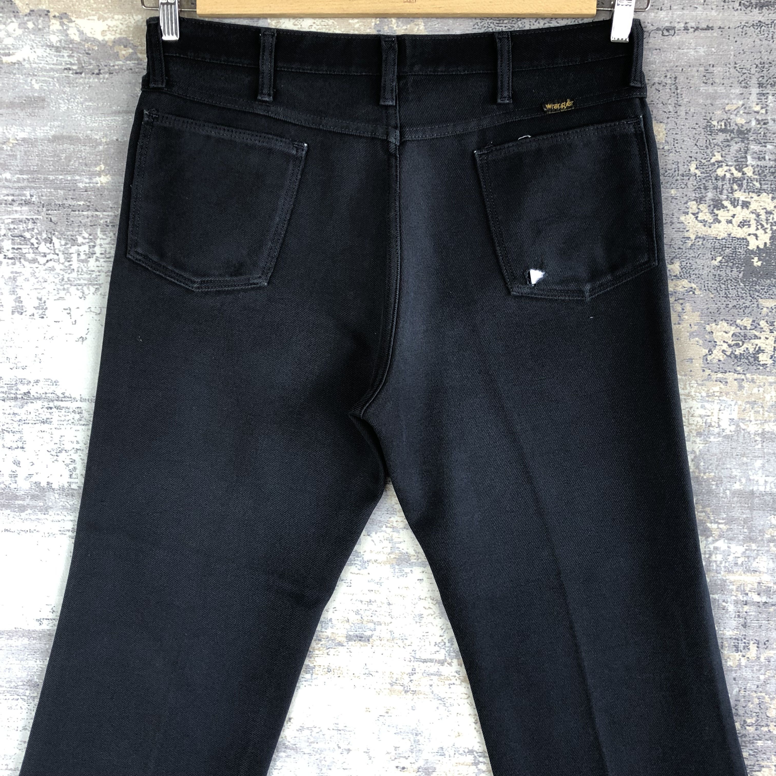 Vintage Vintage Wrangler Sta Prest Black Jeans Wrangler Denim Pants Size US 34 / EU 50 - 4 Thumbnail