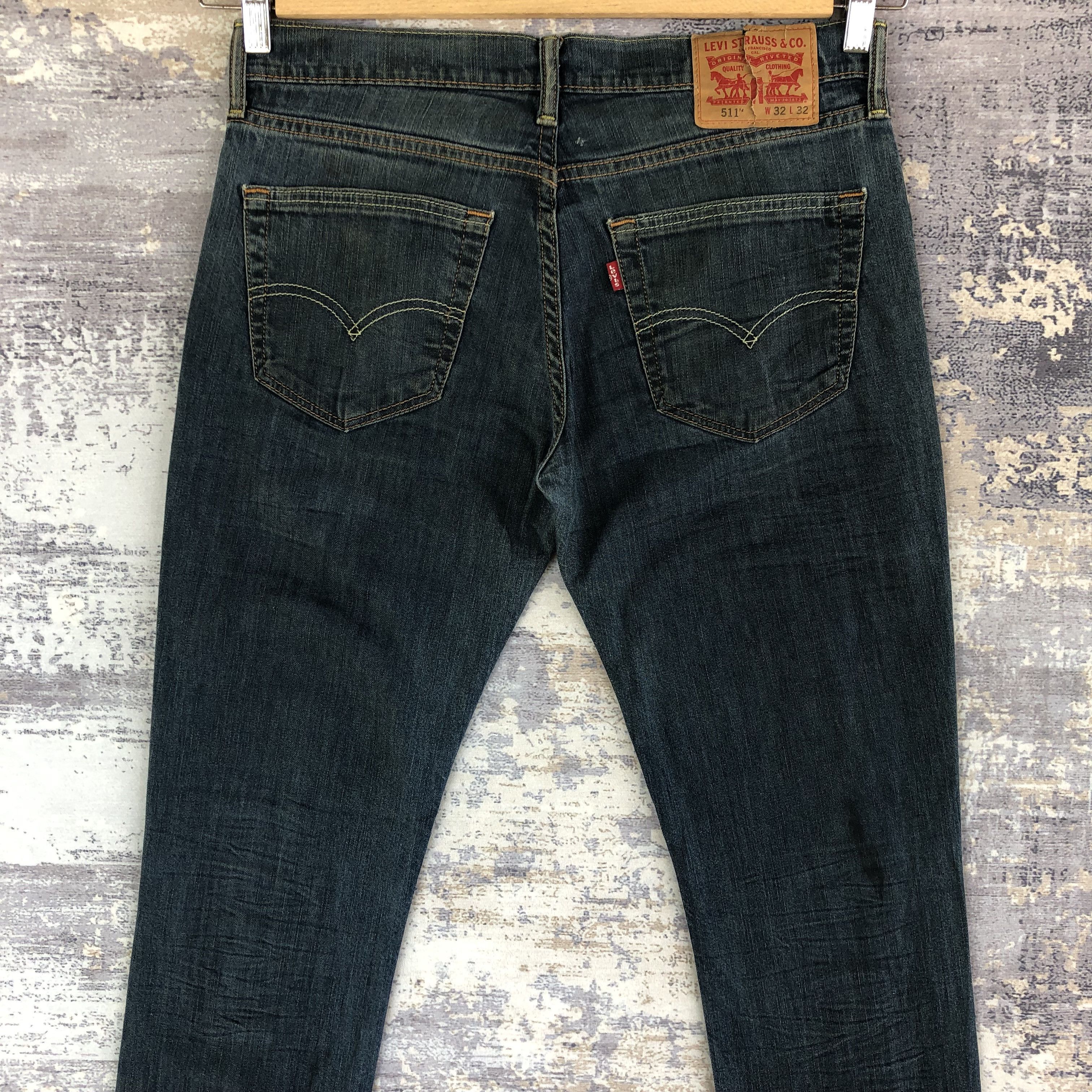 Levi's Vintage Levis 511 Distressed Jeans Levi's 511 Skinny Denim Size US 32 / EU 48 - 6 Thumbnail