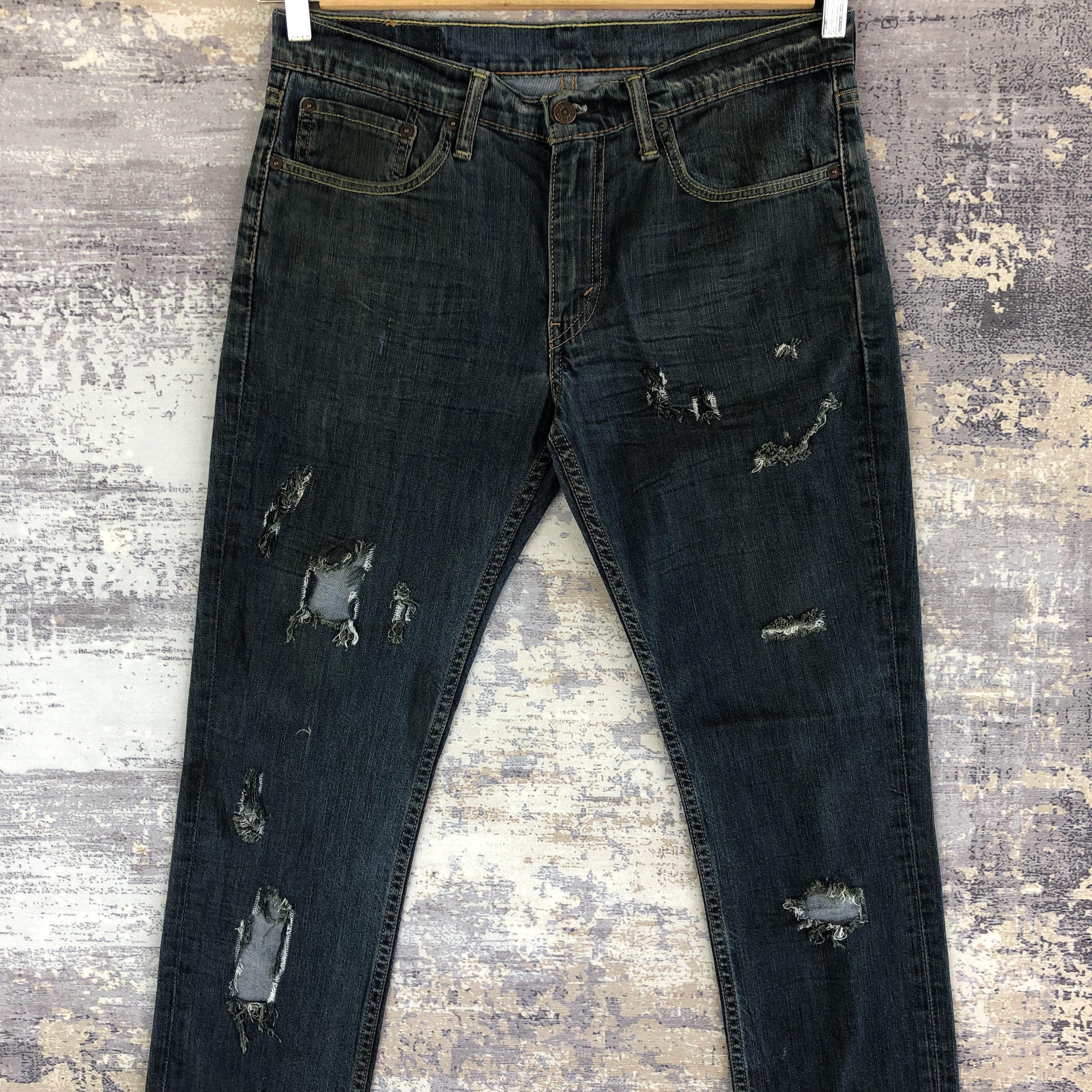 Levi's Vintage Levis 511 Distressed Jeans Levi's 511 Skinny Denim Size US 32 / EU 48 - 5 Thumbnail