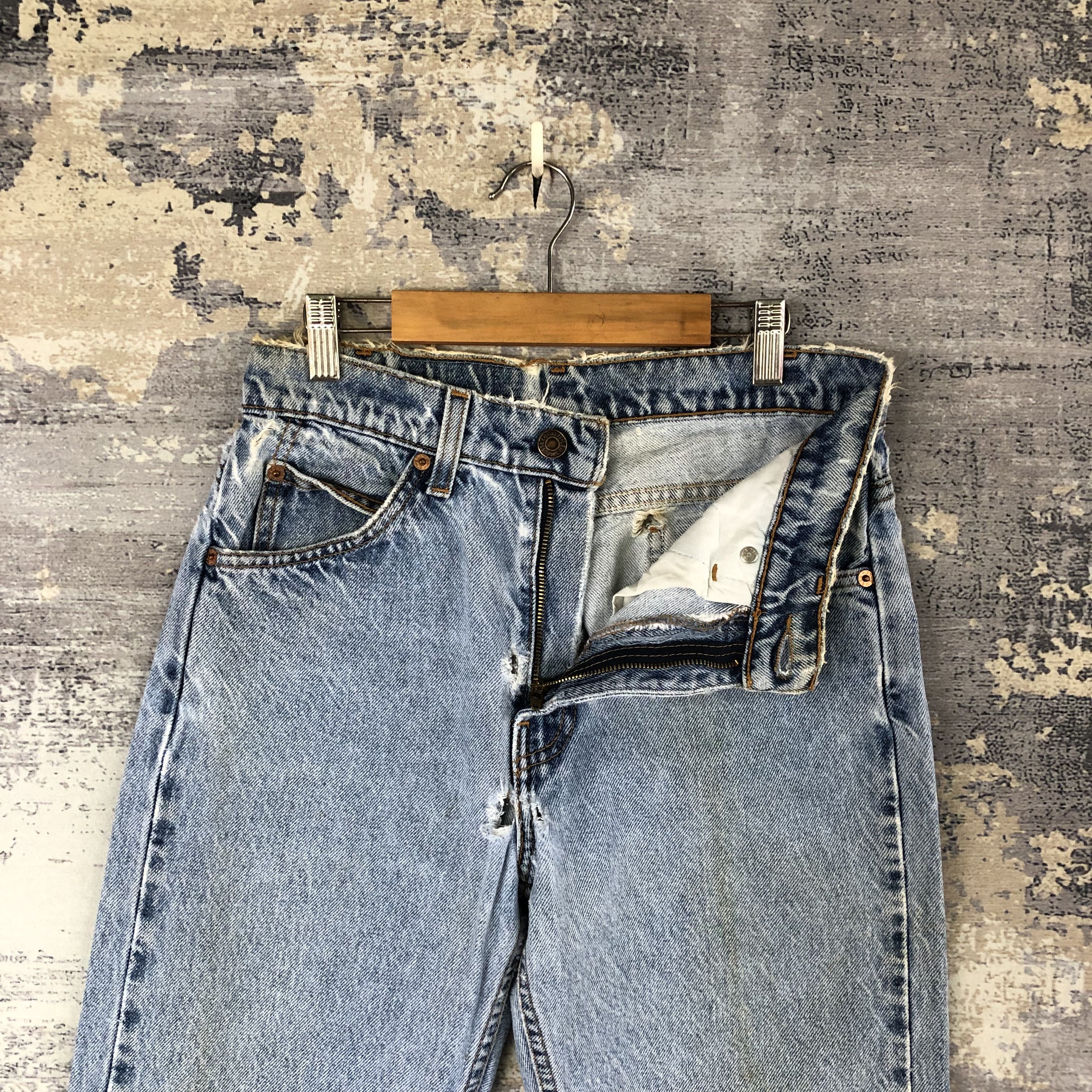 Levi's Vintage Levis Orange Tab Distressed Jeans Levi's 505 Denim Size 26" / US 2 / IT 38 - 8 Thumbnail