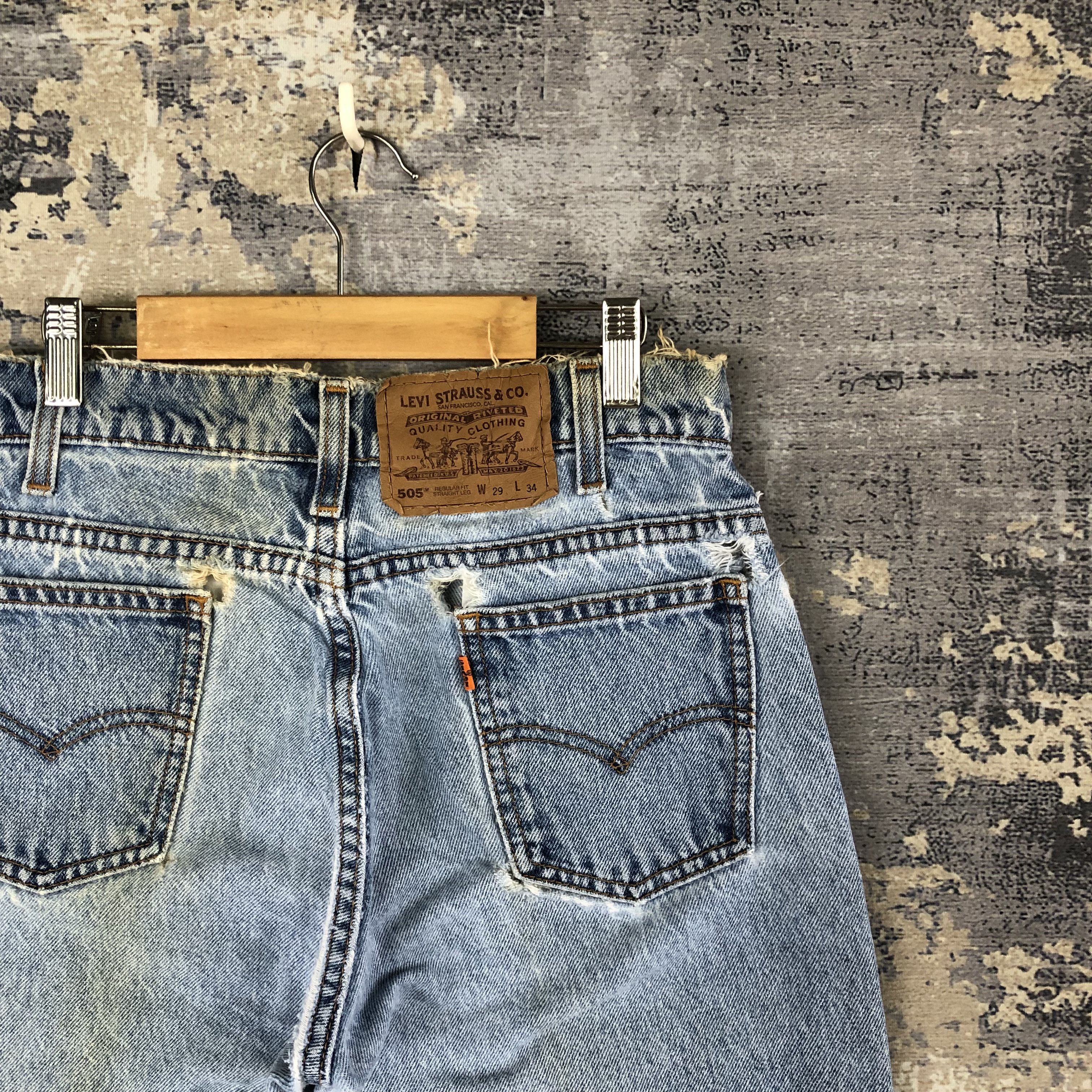 Levi's Vintage Levis Orange Tab Distressed Jeans Levi's 505 Denim Size 26" / US 2 / IT 38 - 7 Thumbnail