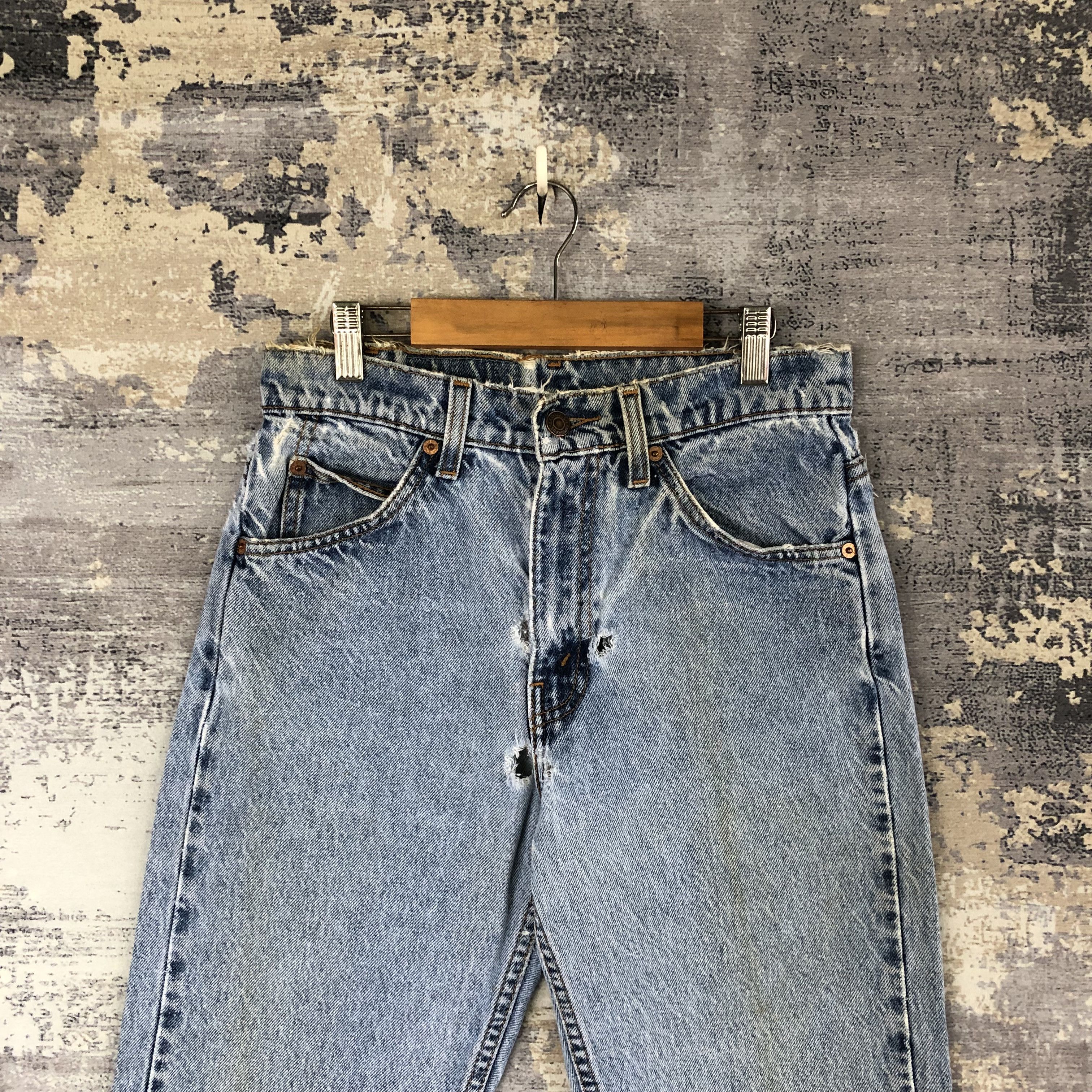 Levi's Vintage Levis Orange Tab Distressed Jeans Levi's 505 Denim Size 26" / US 2 / IT 38 - 3 Thumbnail