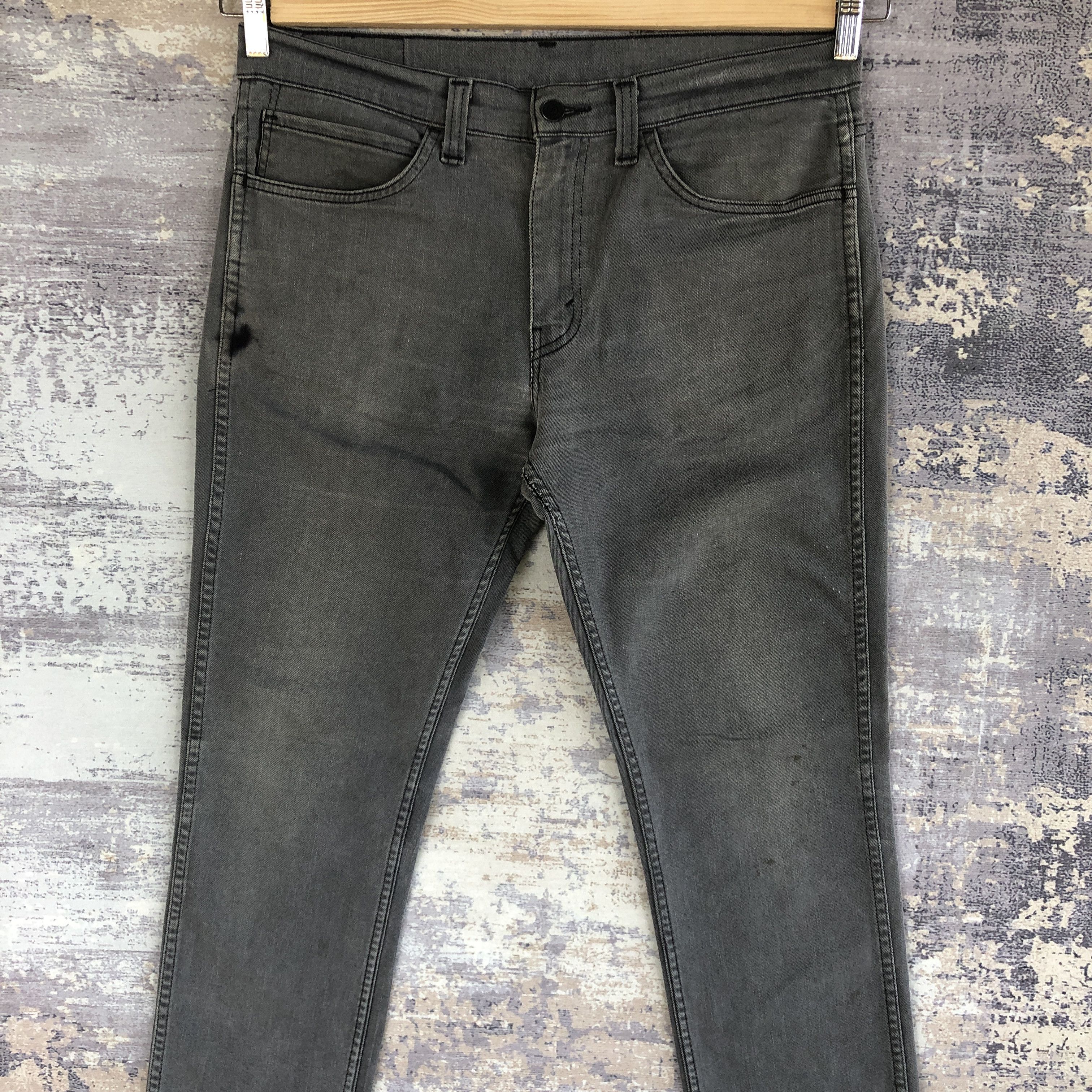 Levi's Vintage Levis 511 Jeans Super Black Levi's Light Wash Denim Size US 34 / EU 50 - 3 Thumbnail