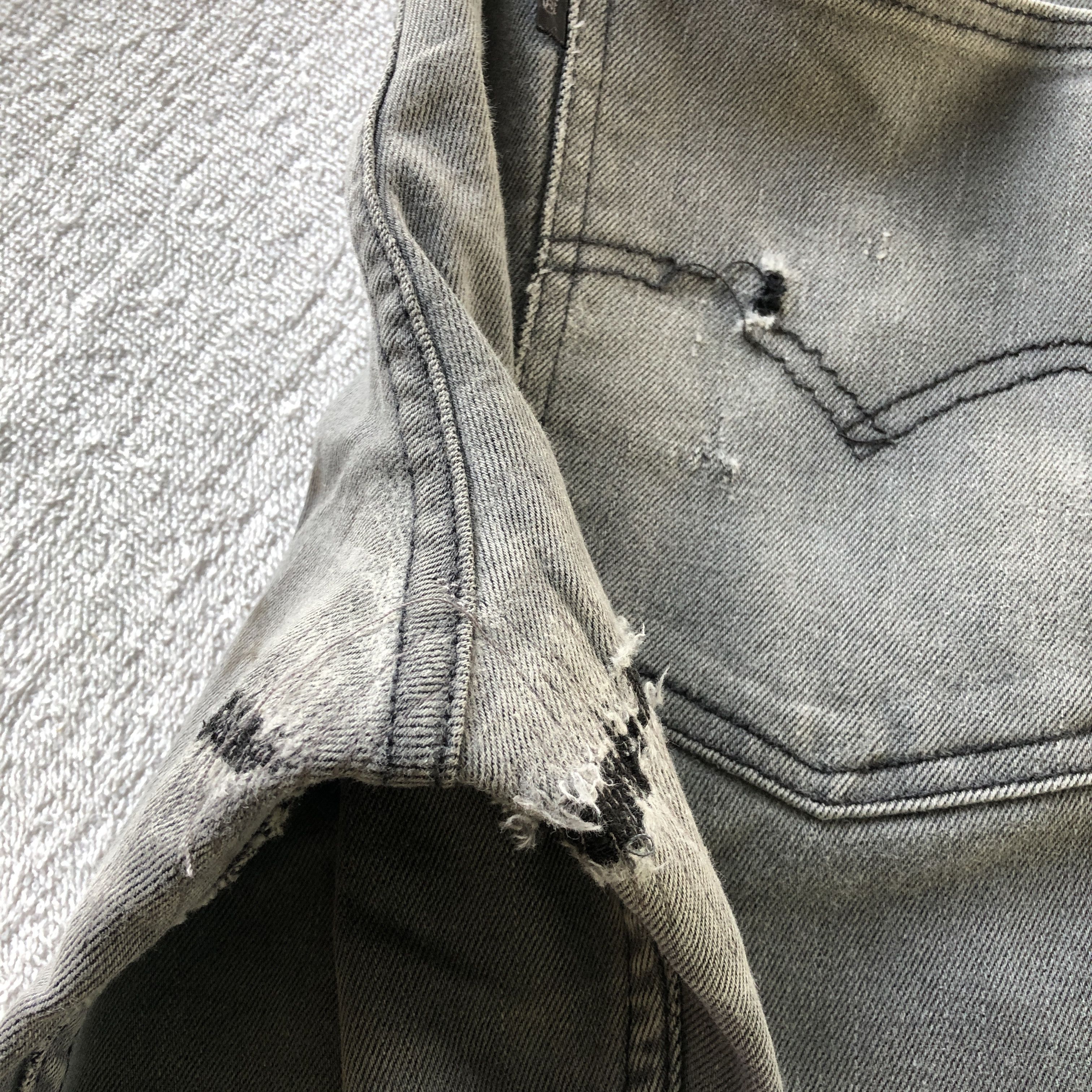 Levi's Vintage Levis 511 Jeans Super Black Levi's Light Wash Denim Size US 34 / EU 50 - 12 Thumbnail