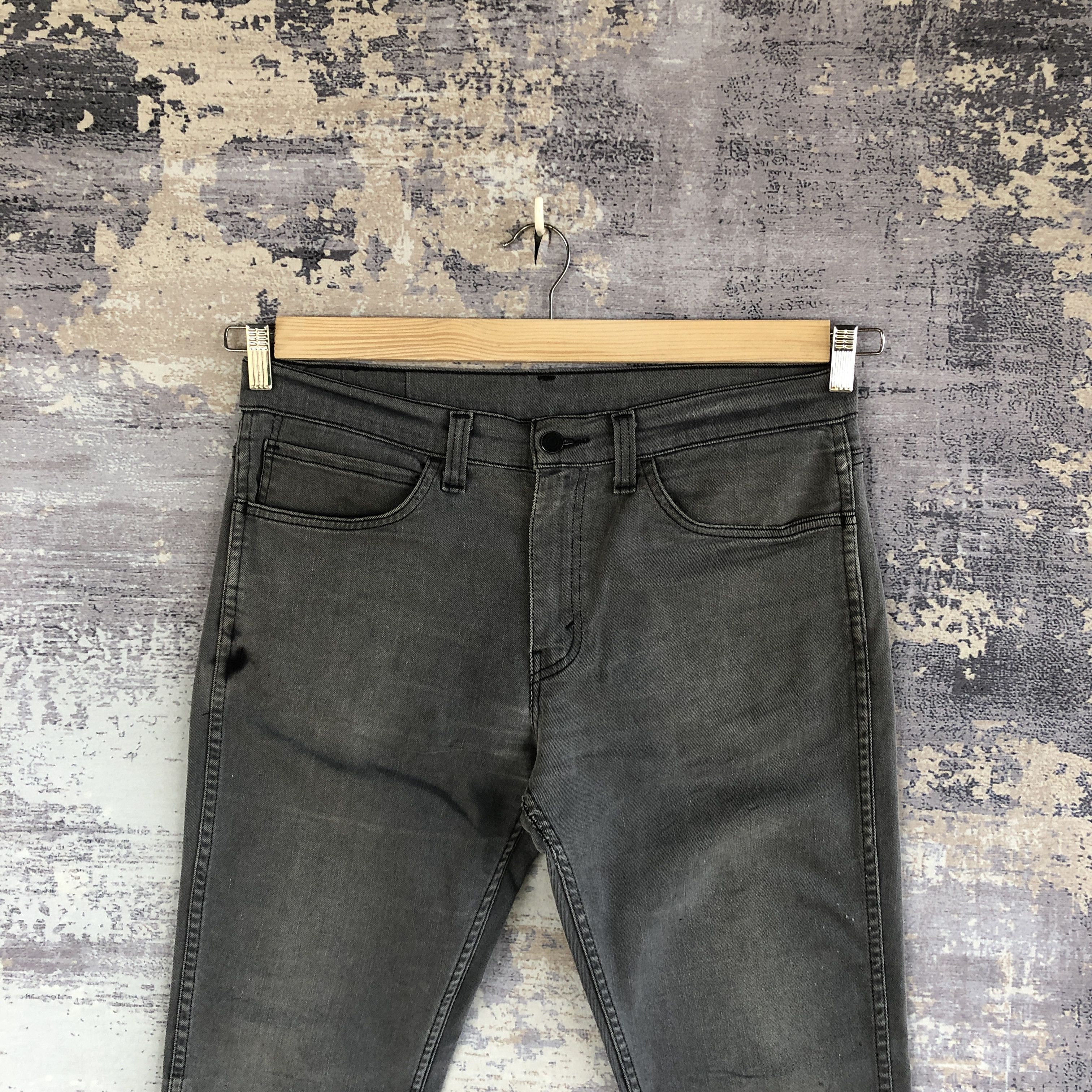 Levi's Vintage Levis 511 Jeans Super Black Levi's Light Wash Denim Size US 34 / EU 50 - 5 Thumbnail