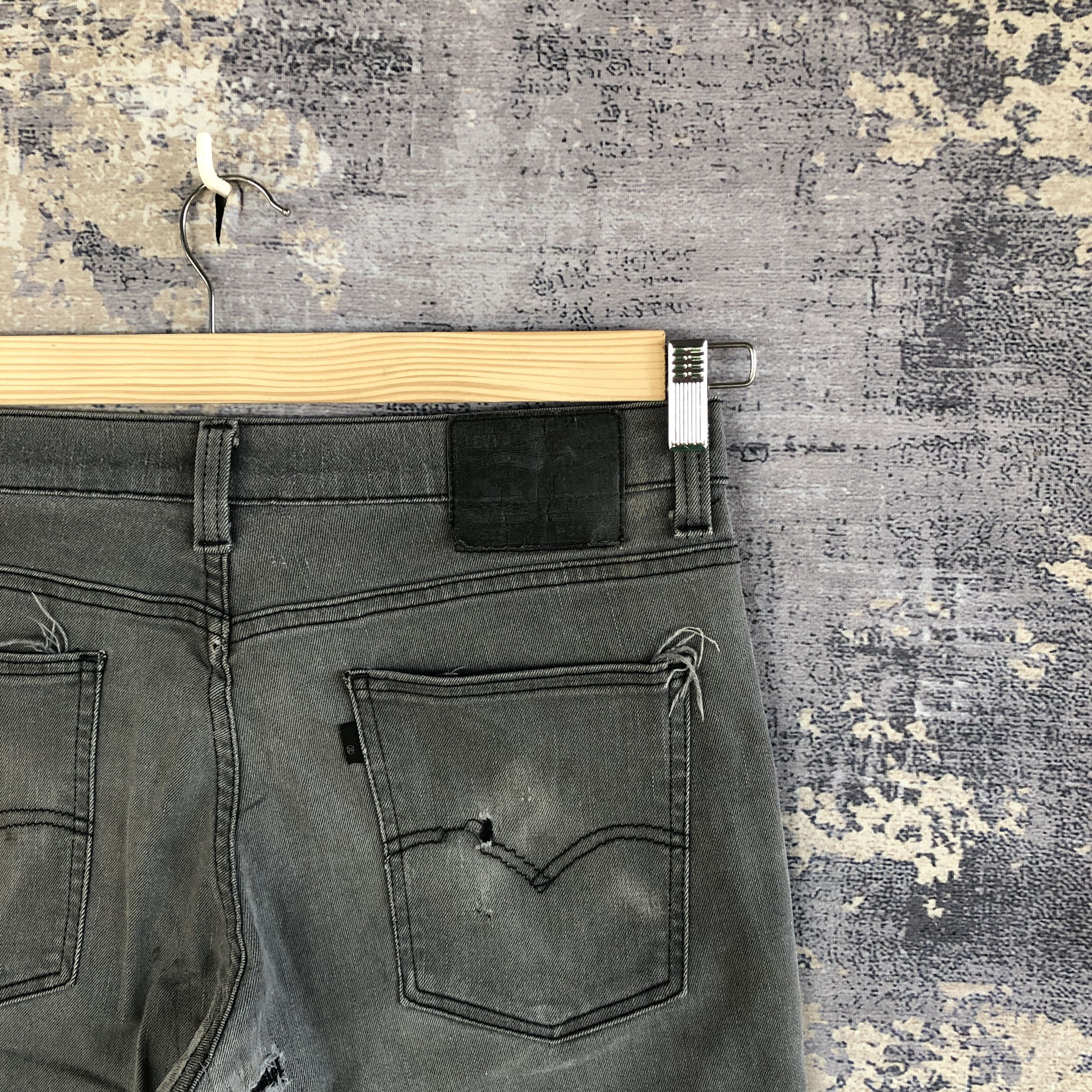 Levi's Vintage Levis 511 Jeans Super Black Levi's Light Wash Denim Size US 34 / EU 50 - 7 Thumbnail