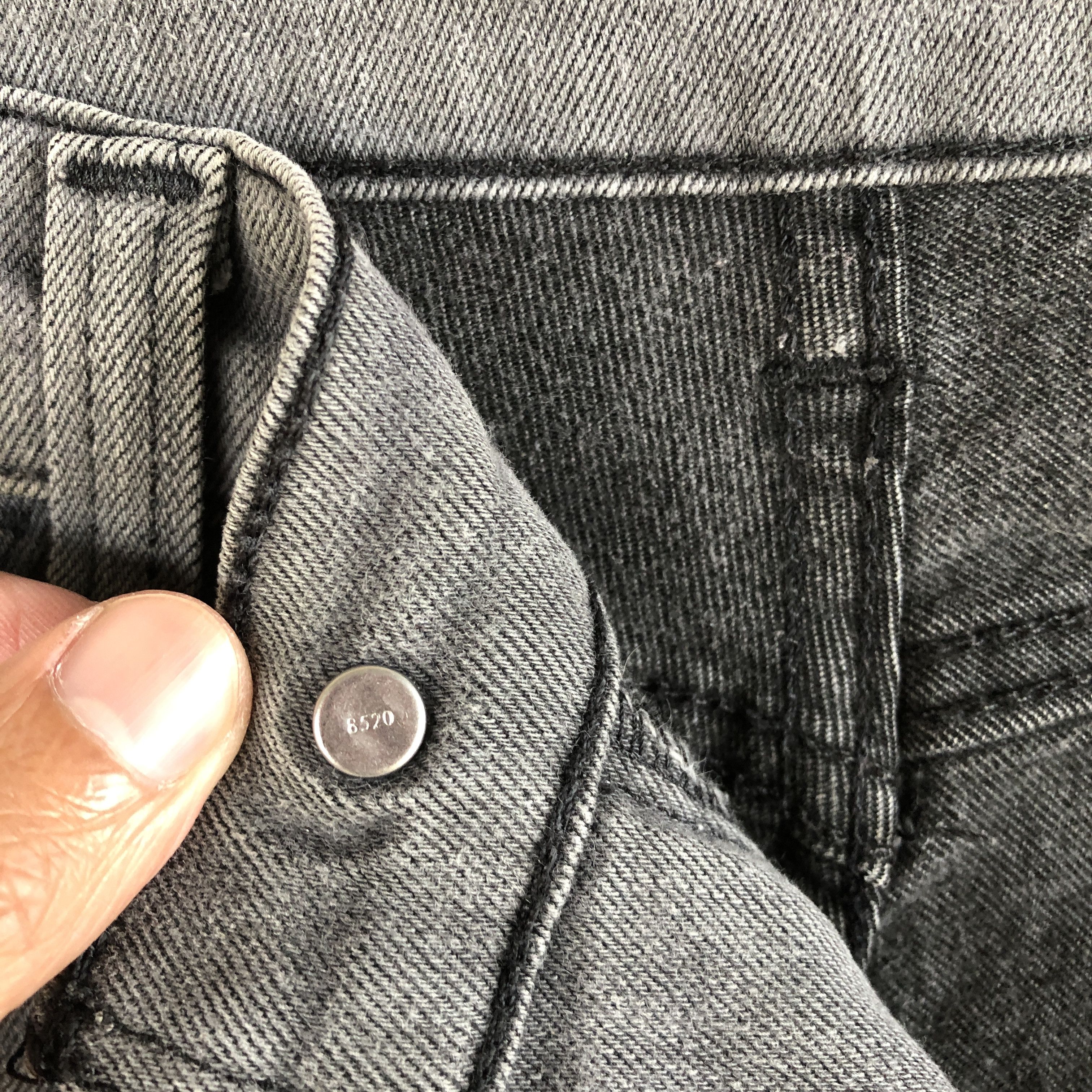 Levi's Vintage Levis 511 Jeans Super Black Levi's Light Wash Denim Size US 34 / EU 50 - 9 Thumbnail