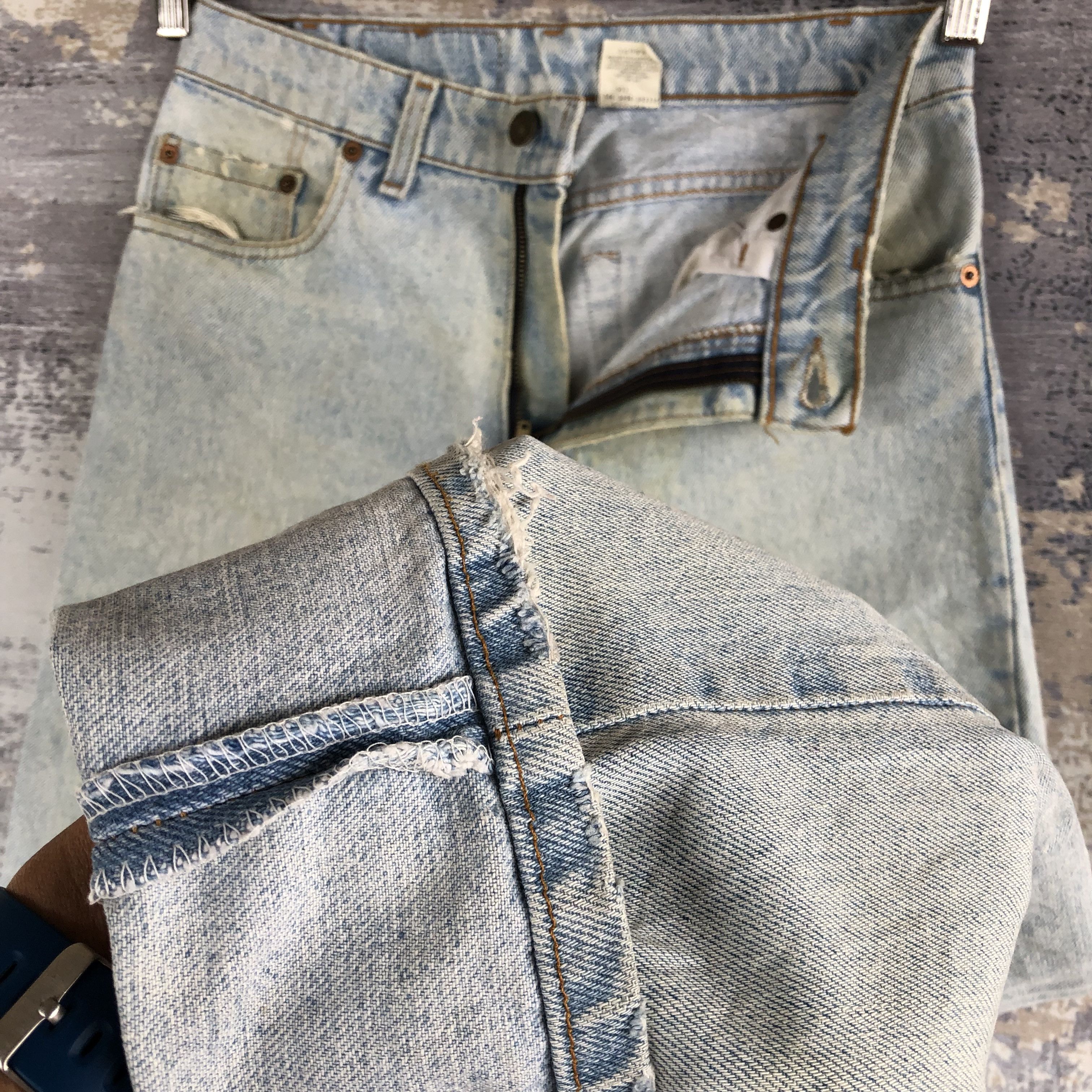 Levi's Vintage Levis 550 Light Wash Jeans Levi's Mud Faded Denim Size 28" / US 6 / IT 42 - 8 Thumbnail
