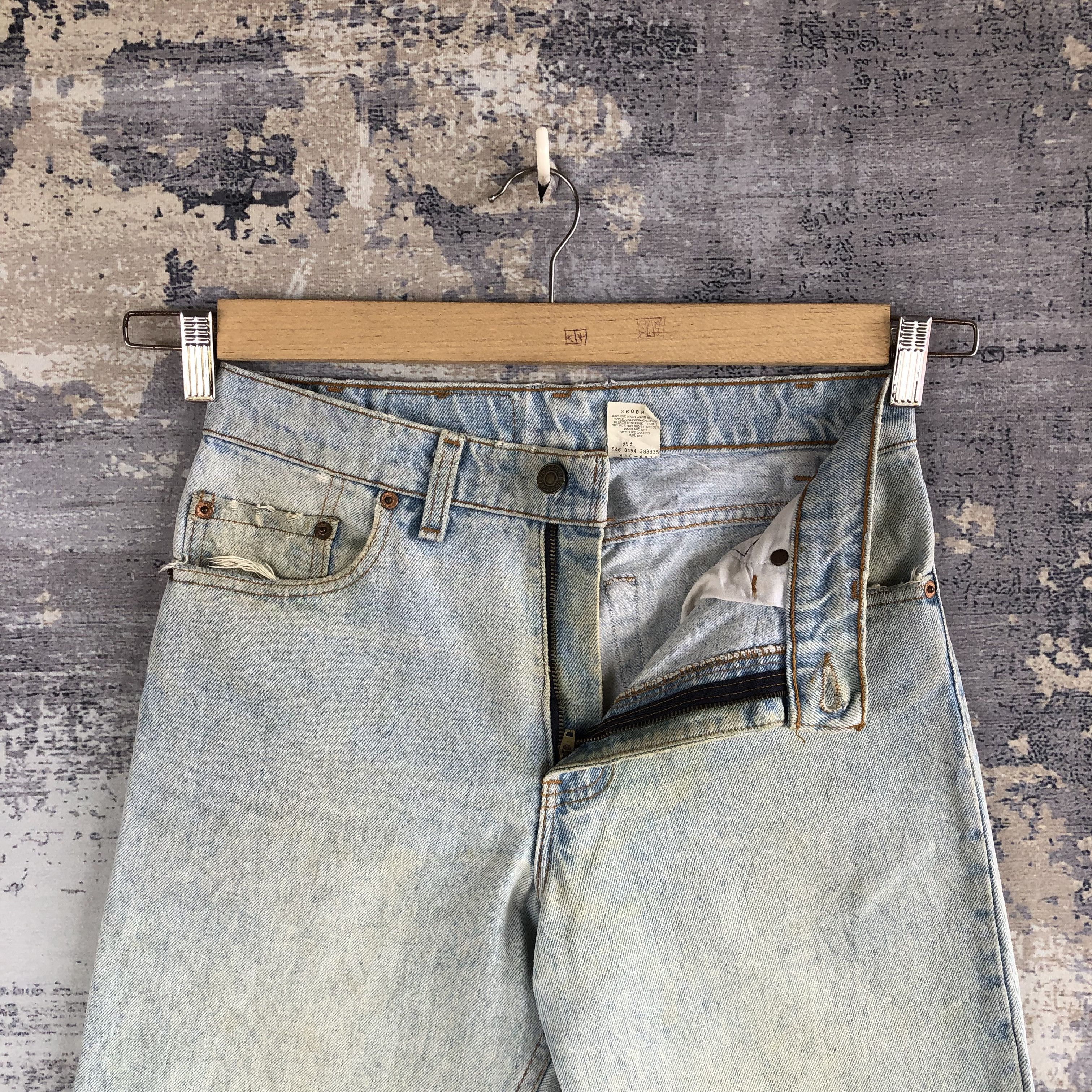 Levi's Vintage Levis 550 Light Wash Jeans Levi's Mud Faded Denim Size 28" / US 6 / IT 42 - 6 Thumbnail