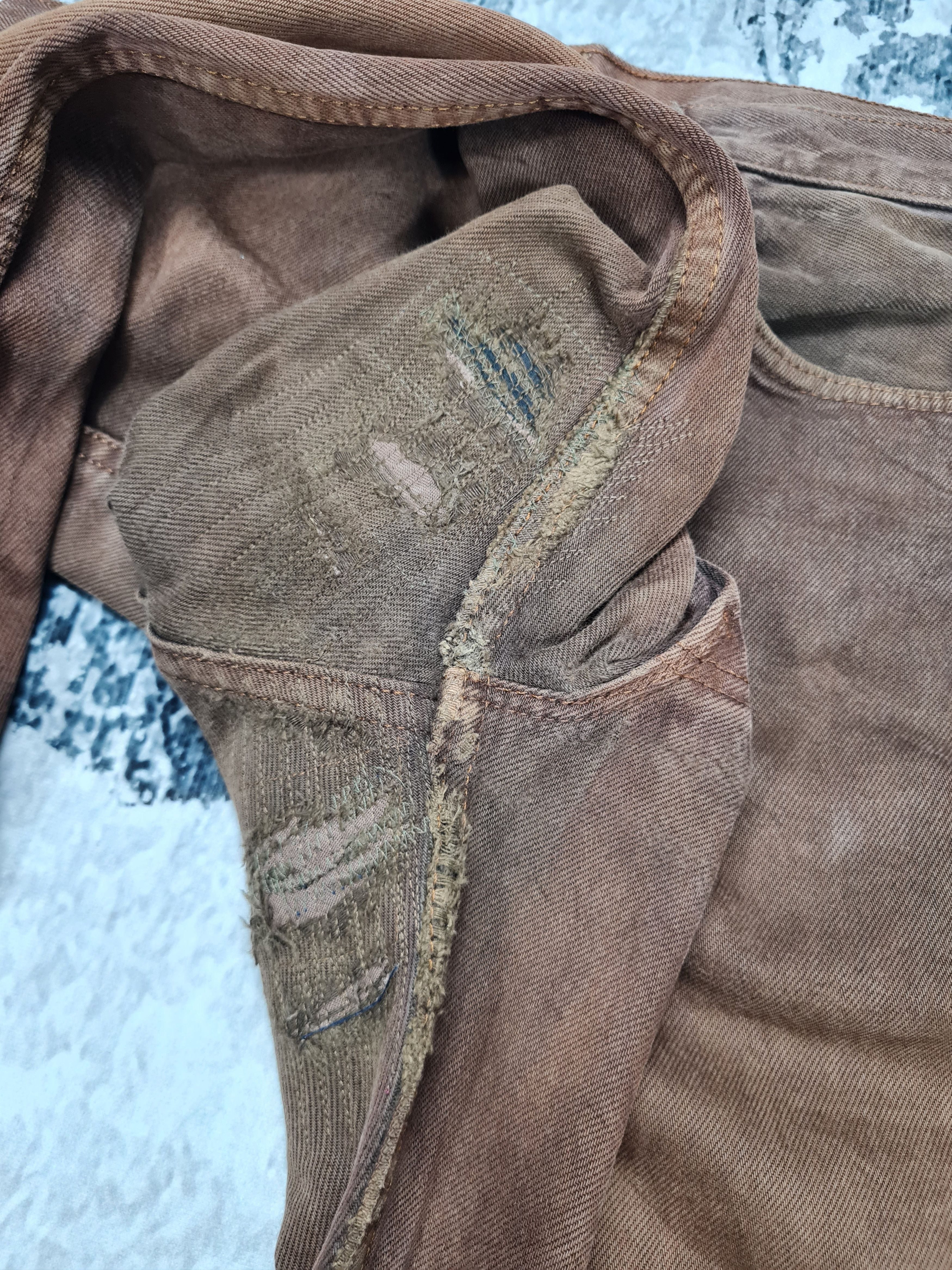 Levi's Vtg LEVIS 501 Light Wash Distressed Brown 34X34 Jeans L0248 Size US 34 / EU 50 - 7 Thumbnail