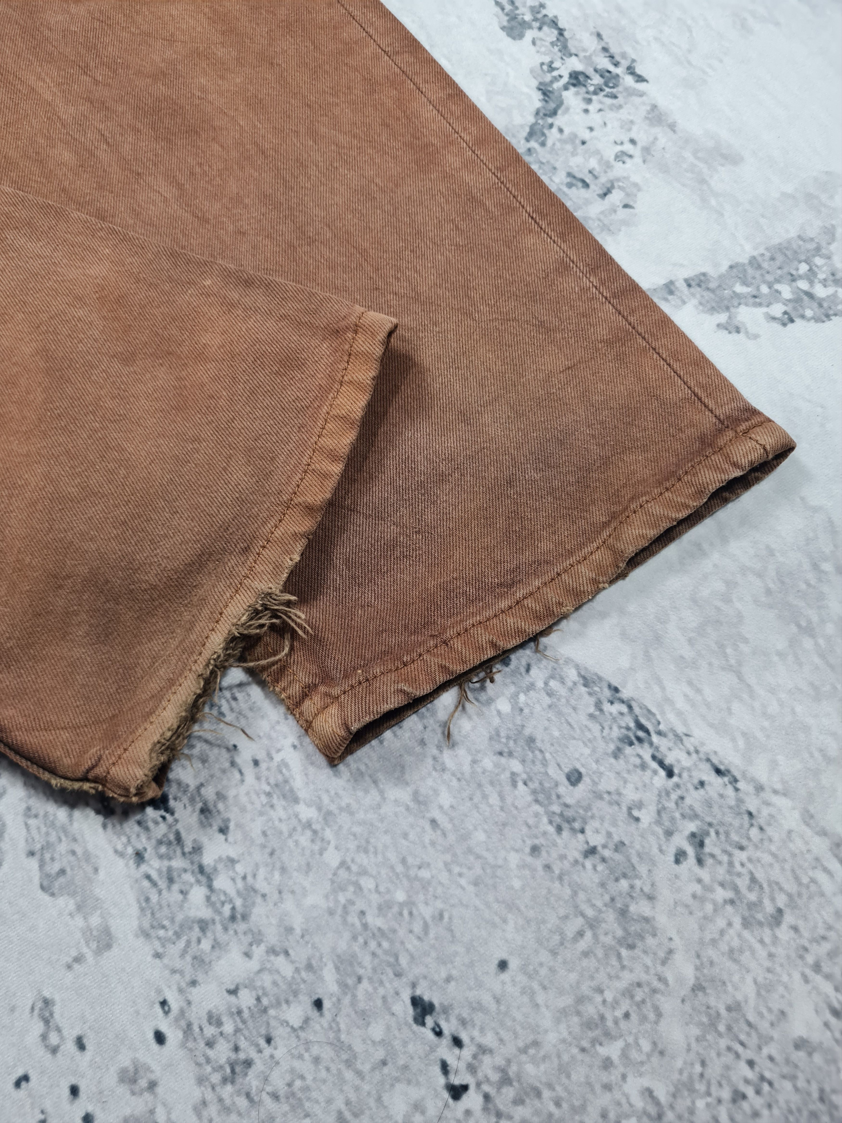 Levi's Vtg LEVIS 501 Light Wash Distressed Brown 34X34 Jeans L0248 Size US 34 / EU 50 - 8 Thumbnail