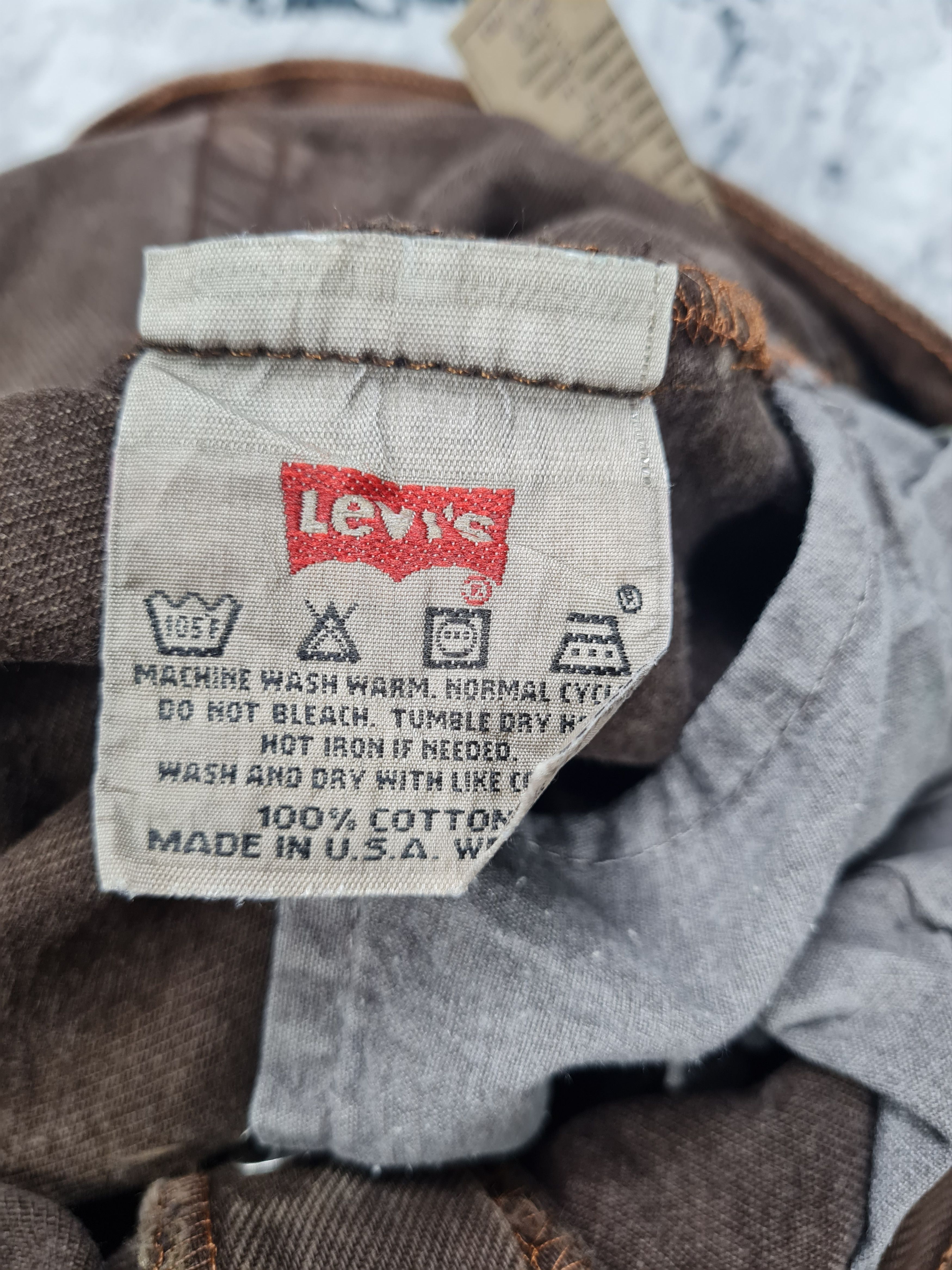 Levi's Vtg LEVIS 501 Light Wash Distressed Brown 34X34 Jeans L0248 Size US 34 / EU 50 - 11 Thumbnail