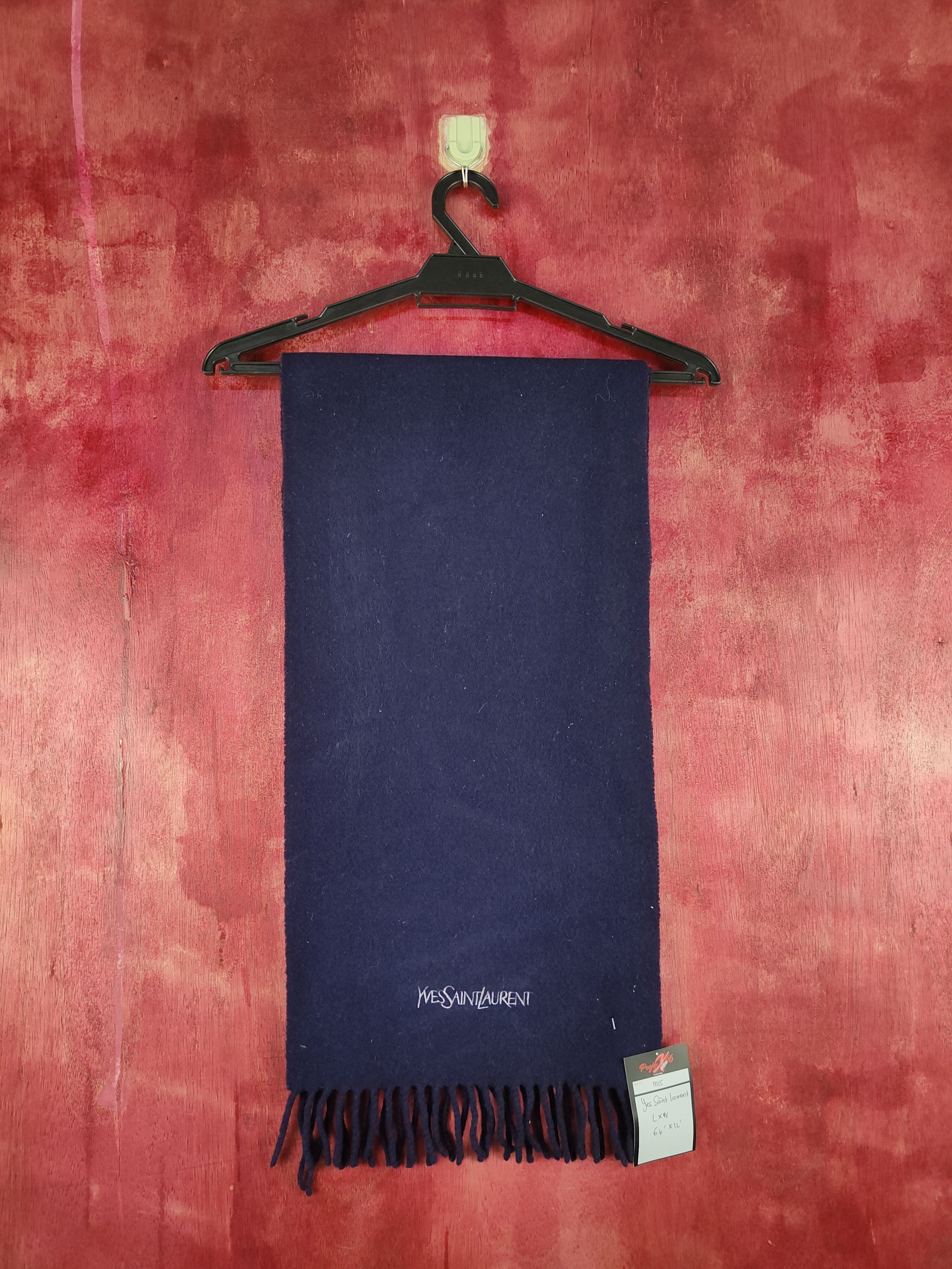 Yves Saint Laurent Yves Saint Laurent Lana Wool Muffler Scarves #m15 Size ONE SIZE - 1 Thumbnail