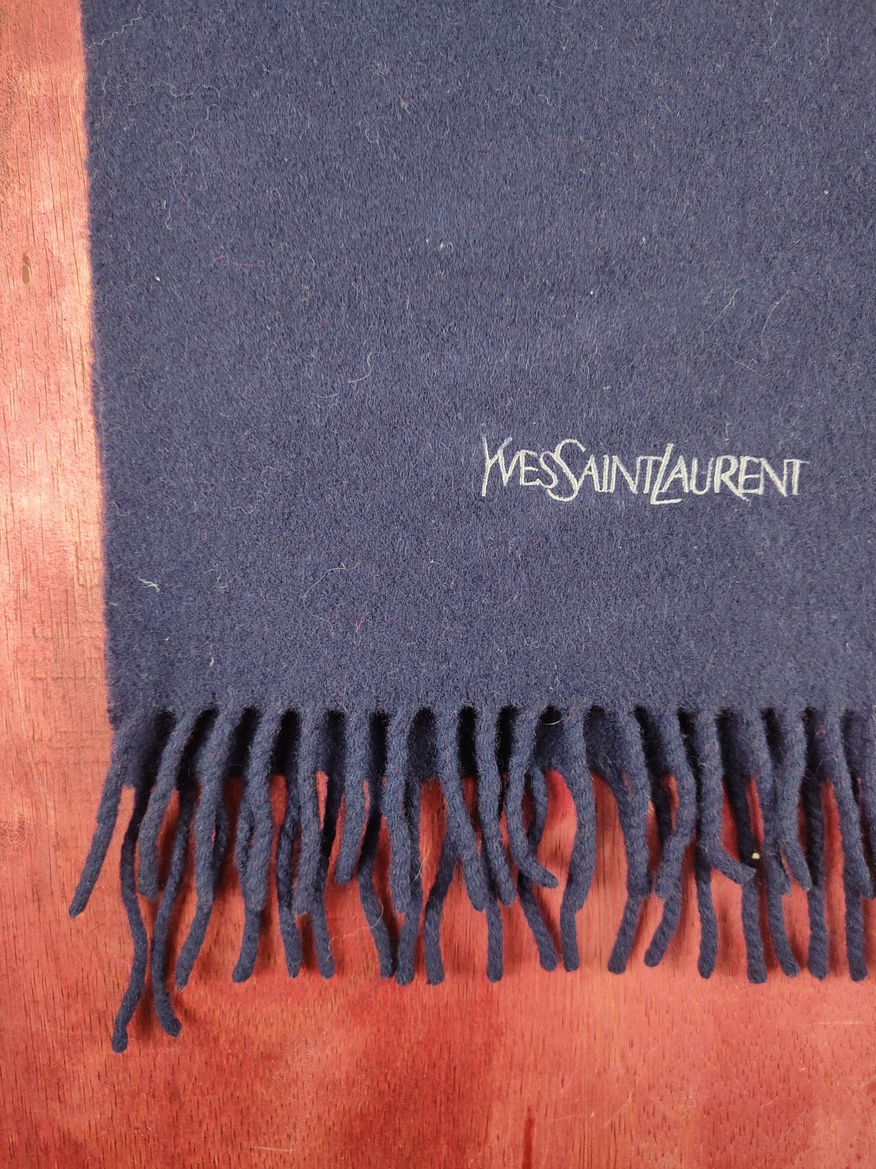 Yves Saint Laurent Yves Saint Laurent Lana Wool Muffler Scarves #m15 Size ONE SIZE - 5 Thumbnail
