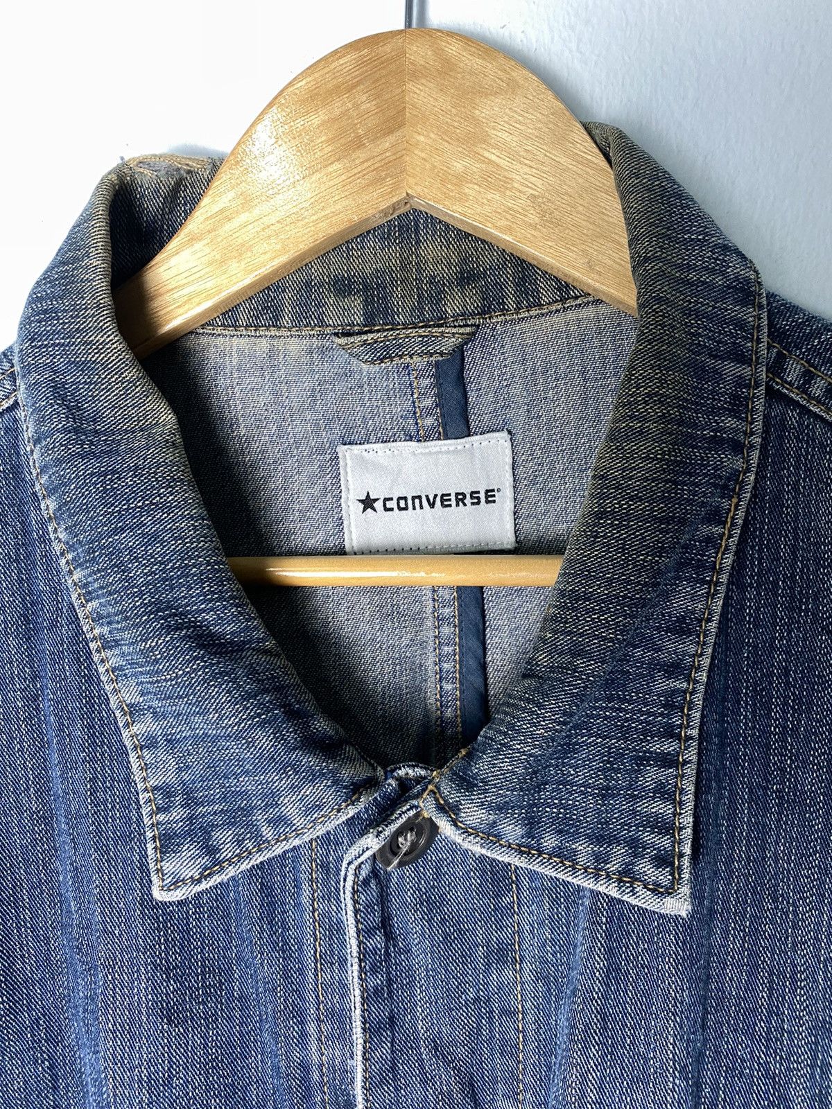 Converse × Vintage Converse Denim Jacket Size US XL / EU 56 / 4 - 5 Thumbnail