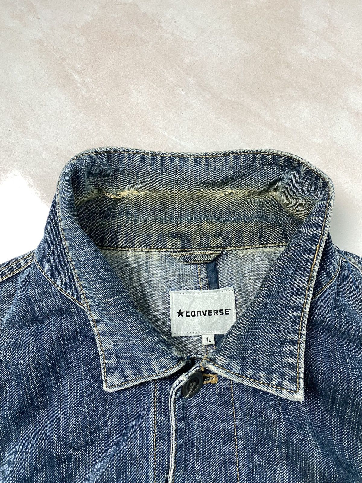 Converse × Vintage Converse Denim Jacket Size US XL / EU 56 / 4 - 12 Thumbnail