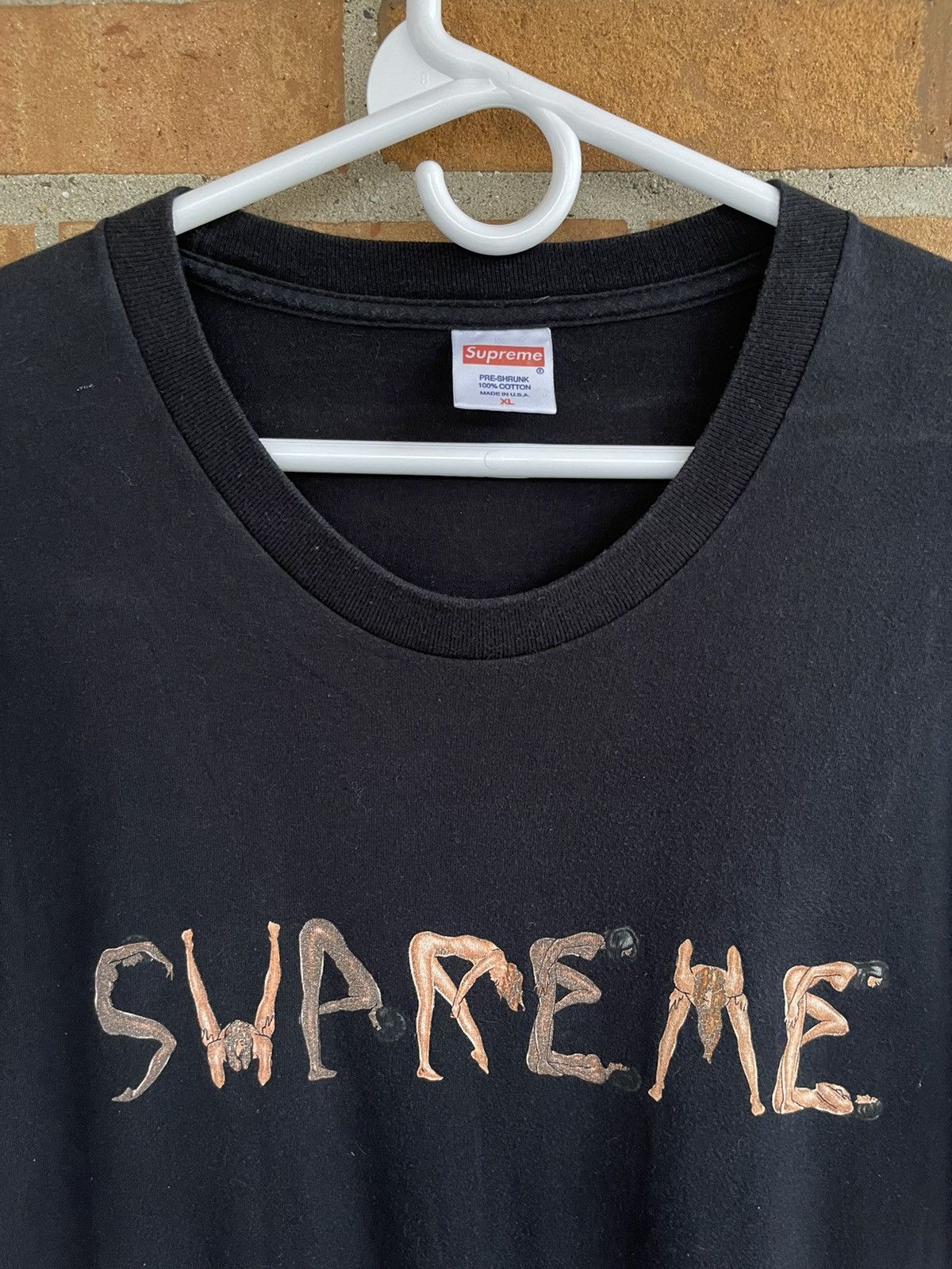 Supreme × Vintage Vintage supreme made in usa black t shirt rare Size US XL / EU 56 / 4 - 2 Thumbnail