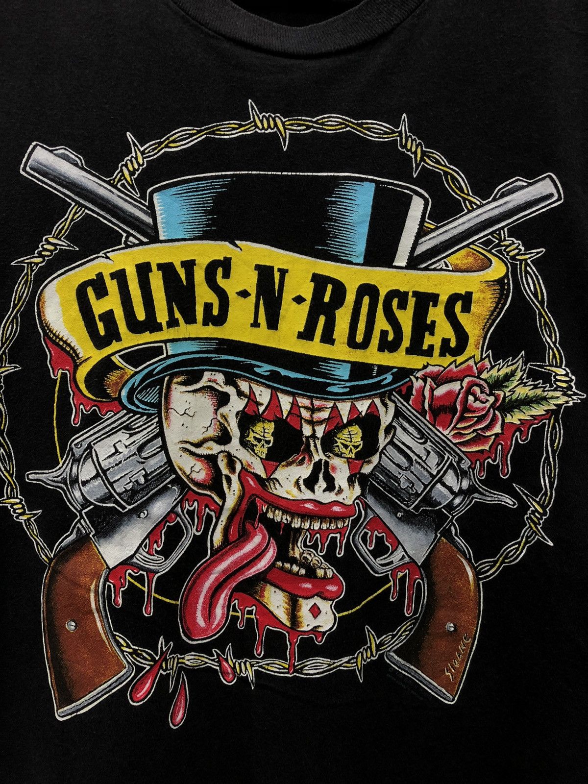 Band Tees × Vintage FT 17 Vintage 90s Gun N Roses t shirt Size US L / EU 52-54 / 3 - 2 Thumbnail