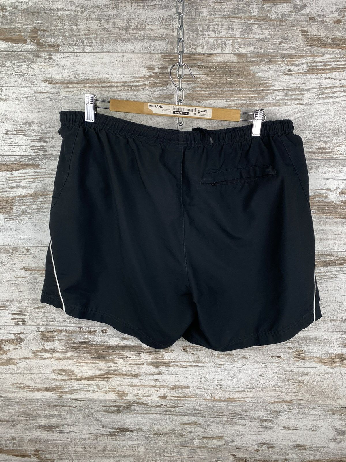 Nike × Vintage Mens Vintage Nike Swoosh Shorts streetwear y2k rare drill Size US 36 / EU 52 - 5 Thumbnail