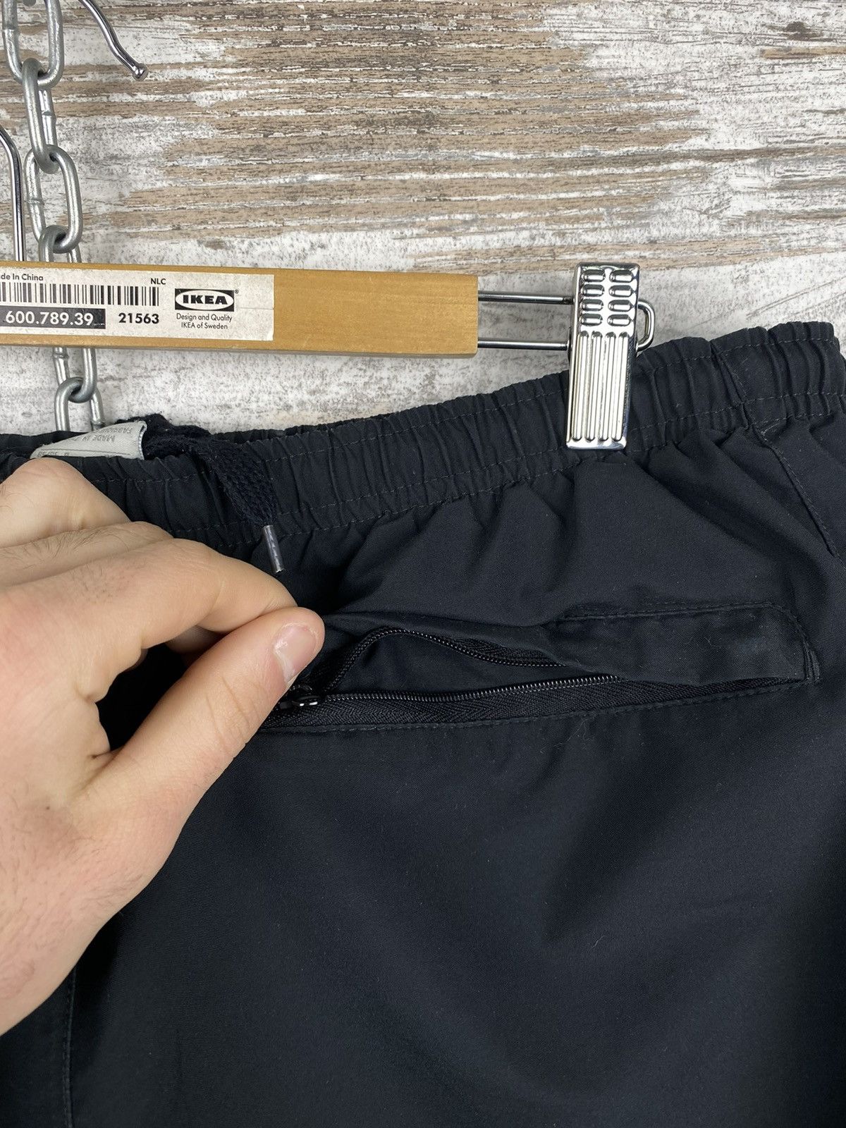 Nike × Vintage Mens Vintage Nike Swoosh Shorts streetwear y2k rare drill Size US 36 / EU 52 - 7 Thumbnail