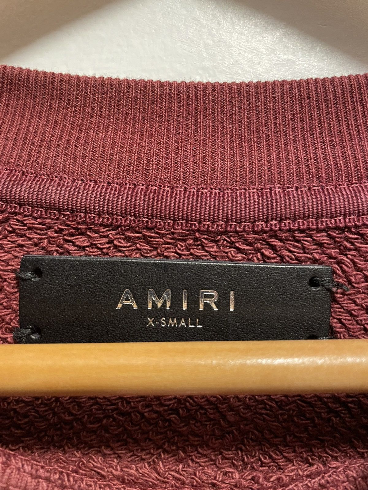 Amiri Amiri Burgundy 'Beverly Hills' Sweatshirt Size US XS / EU 42 / 0 - 4 Thumbnail