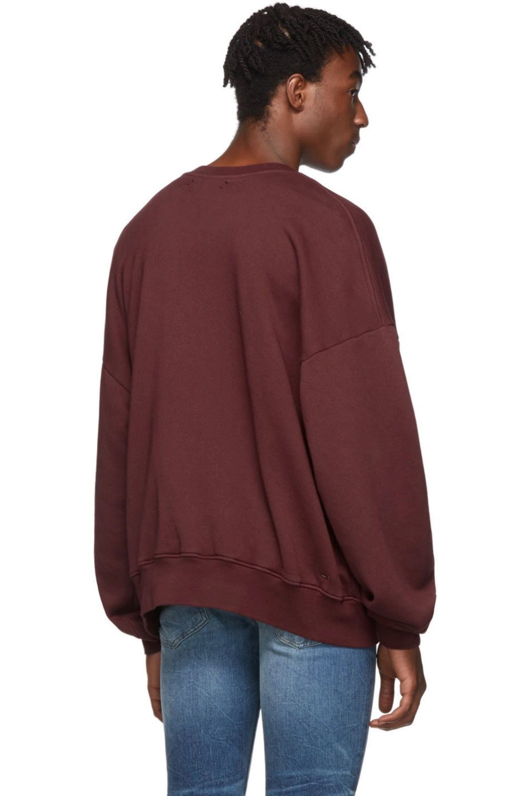Amiri Amiri Burgundy 'Beverly Hills' Sweatshirt Size US XS / EU 42 / 0 - 2 Thumbnail