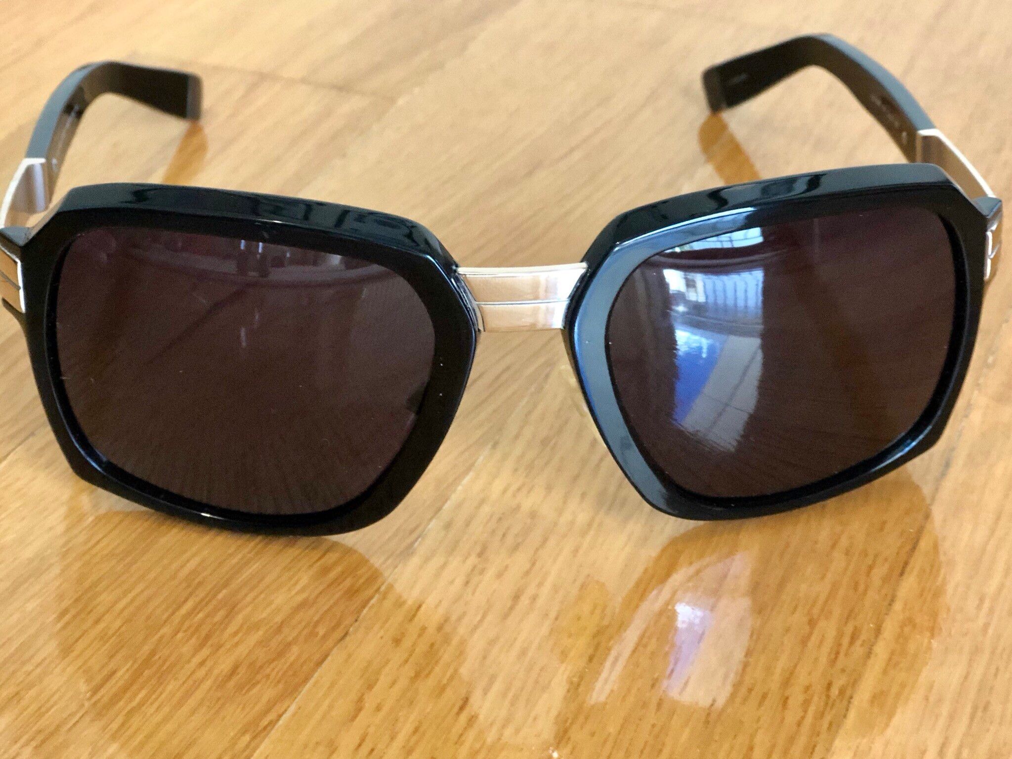 Pre-owned Dsquared2 Dsquared 2 Sunglasses Cazal Style Shades In Black
