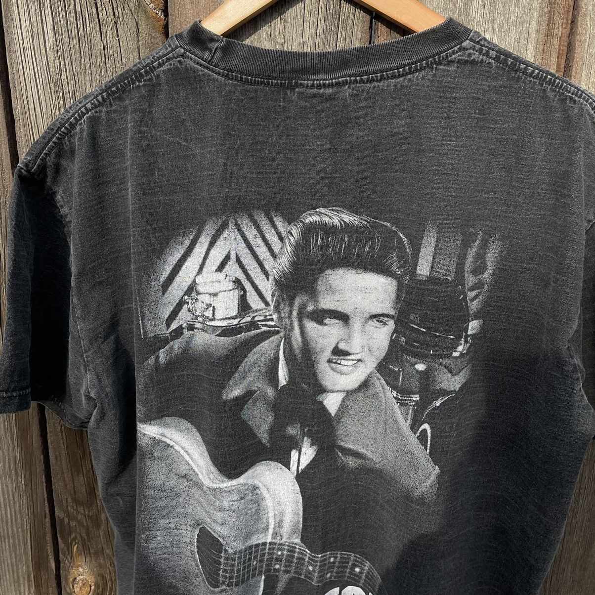 Band Tees × Vintage Vintage Elvis Presley Overprint Band Tee Y2K 90s Streetstyle Size US M / EU 48-50 / 2 - 13 Thumbnail