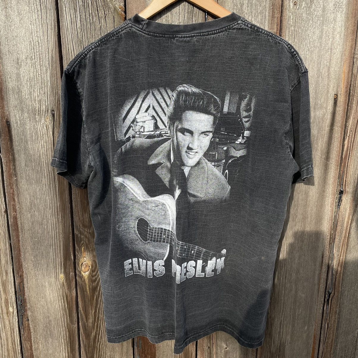 Band Tees × Vintage Vintage Elvis Presley Overprint Band Tee Y2K 90s Streetstyle Size US M / EU 48-50 / 2 - 4 Thumbnail