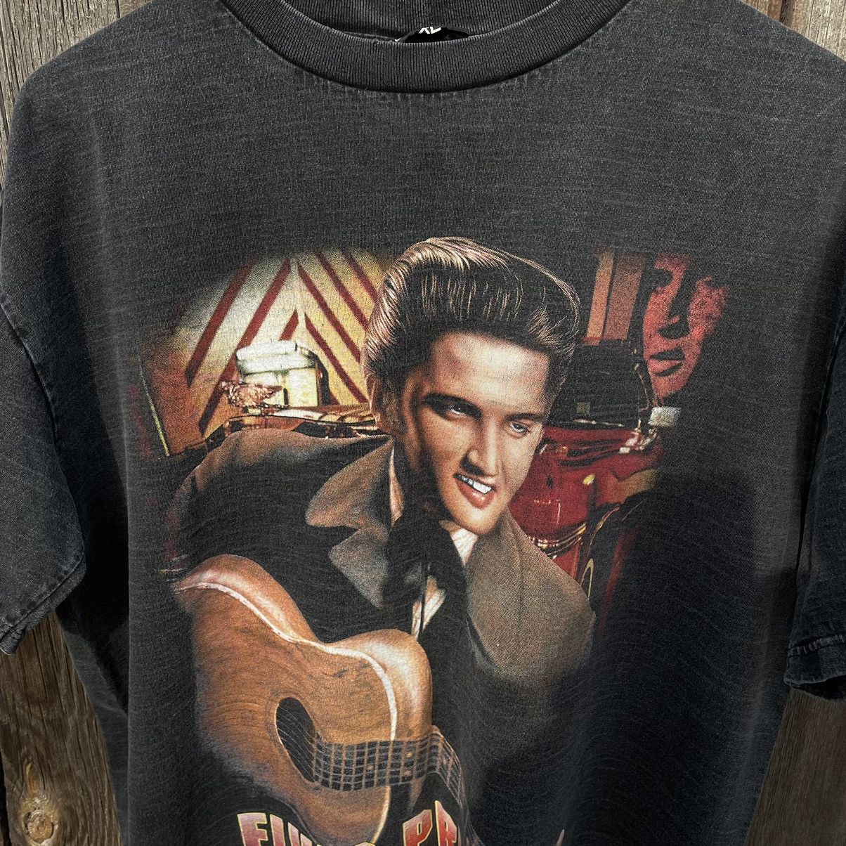 Band Tees × Vintage Vintage Elvis Presley Overprint Band Tee Y2K 90s Streetstyle Size US M / EU 48-50 / 2 - 6 Thumbnail