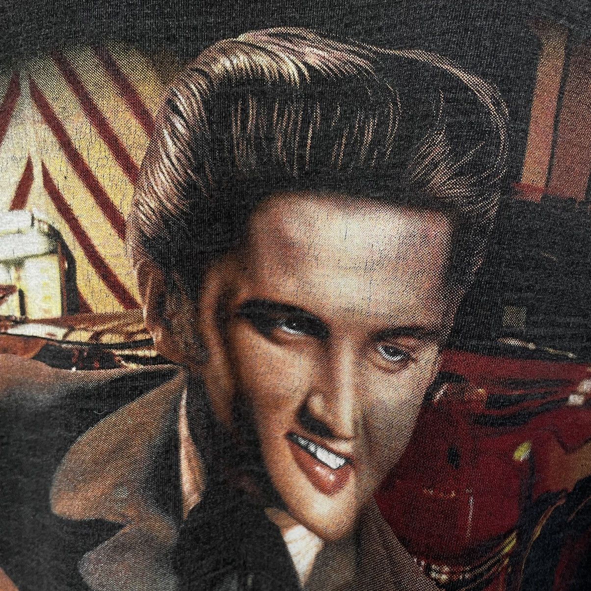 Band Tees × Vintage Vintage Elvis Presley Overprint Band Tee Y2K 90s Streetstyle Size US M / EU 48-50 / 2 - 7 Thumbnail