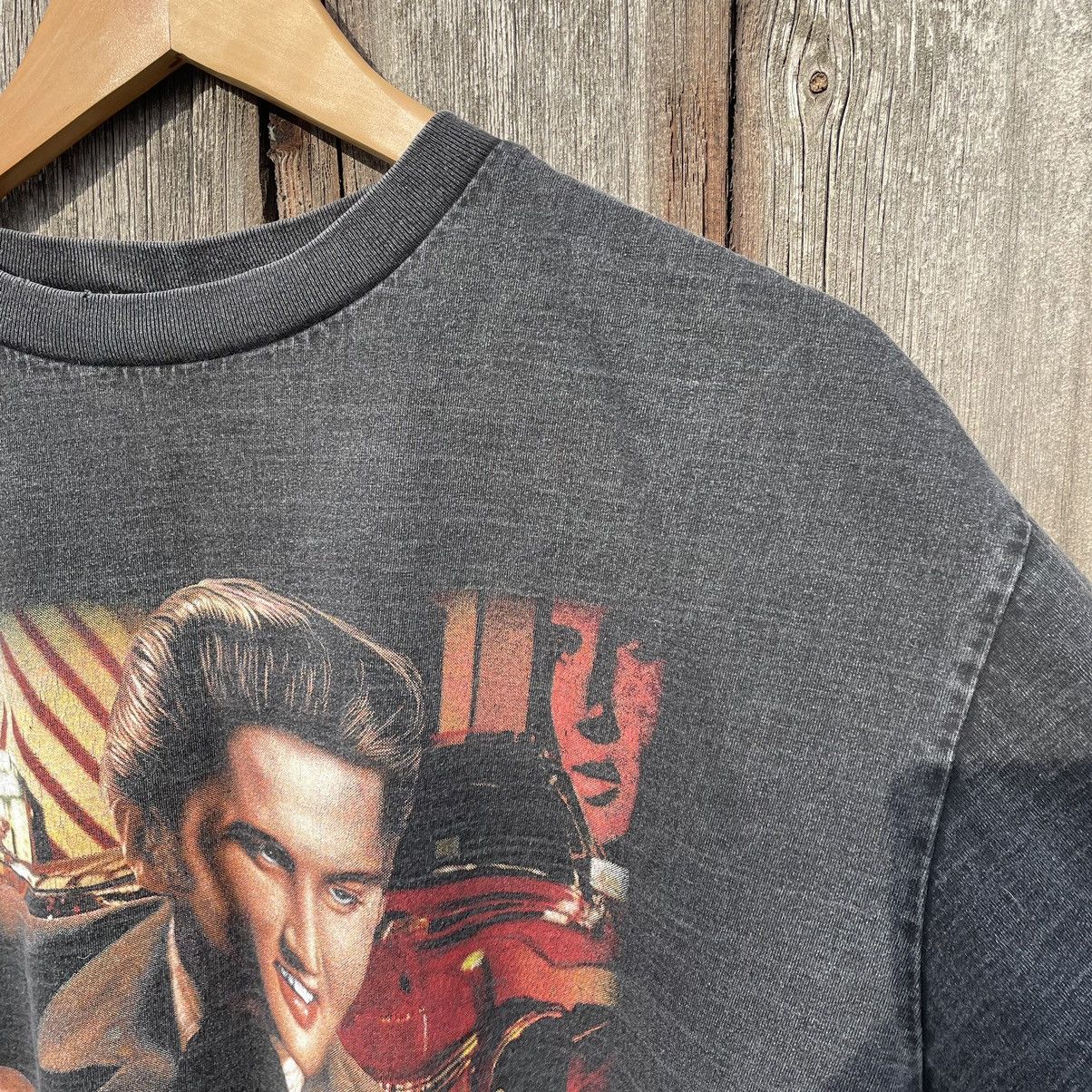 Band Tees × Vintage Vintage Elvis Presley Overprint Band Tee Y2K 90s Streetstyle Size US M / EU 48-50 / 2 - 11 Thumbnail