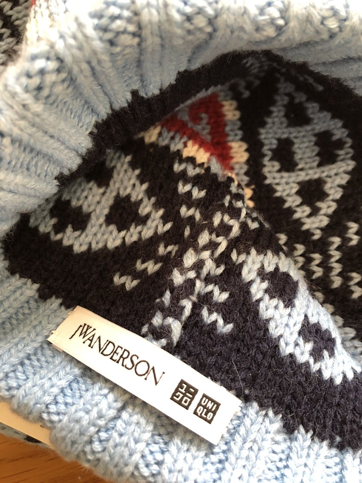 JW Anderson × Uniqlo JW Anderson X Uniqlo Fair Isle Heattech Pompon Beanie Size ONE SIZE - 3 Thumbnail