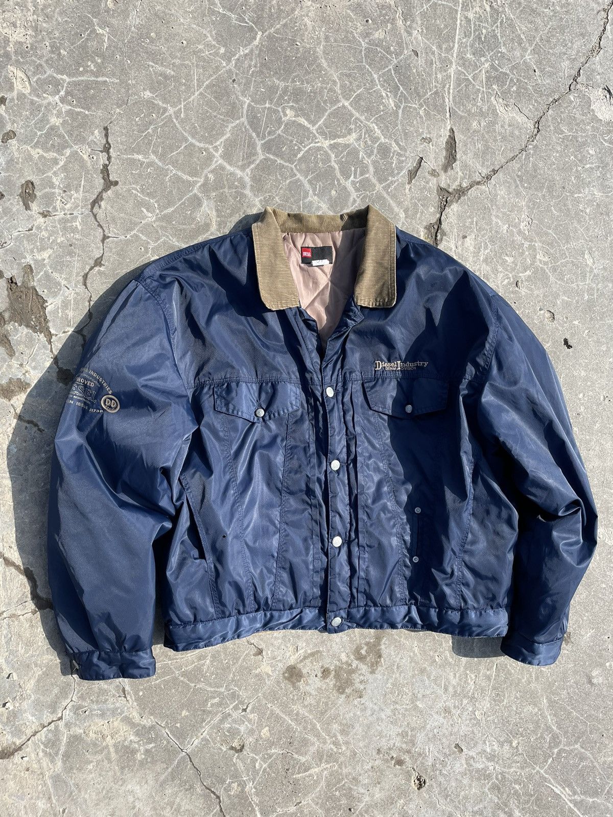 image of Diesel Jacket 20S Oversize Denim Casual Luxury in Dark Blue, Men's (Size 2XL)